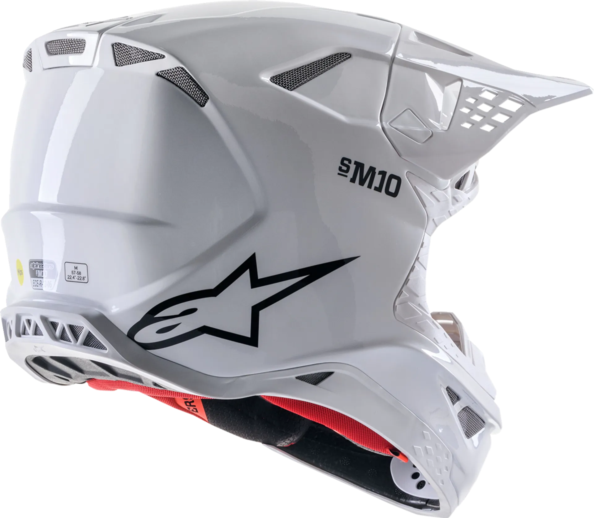 Alpinestars SM10 Helmet - Solid white - Alpinestars