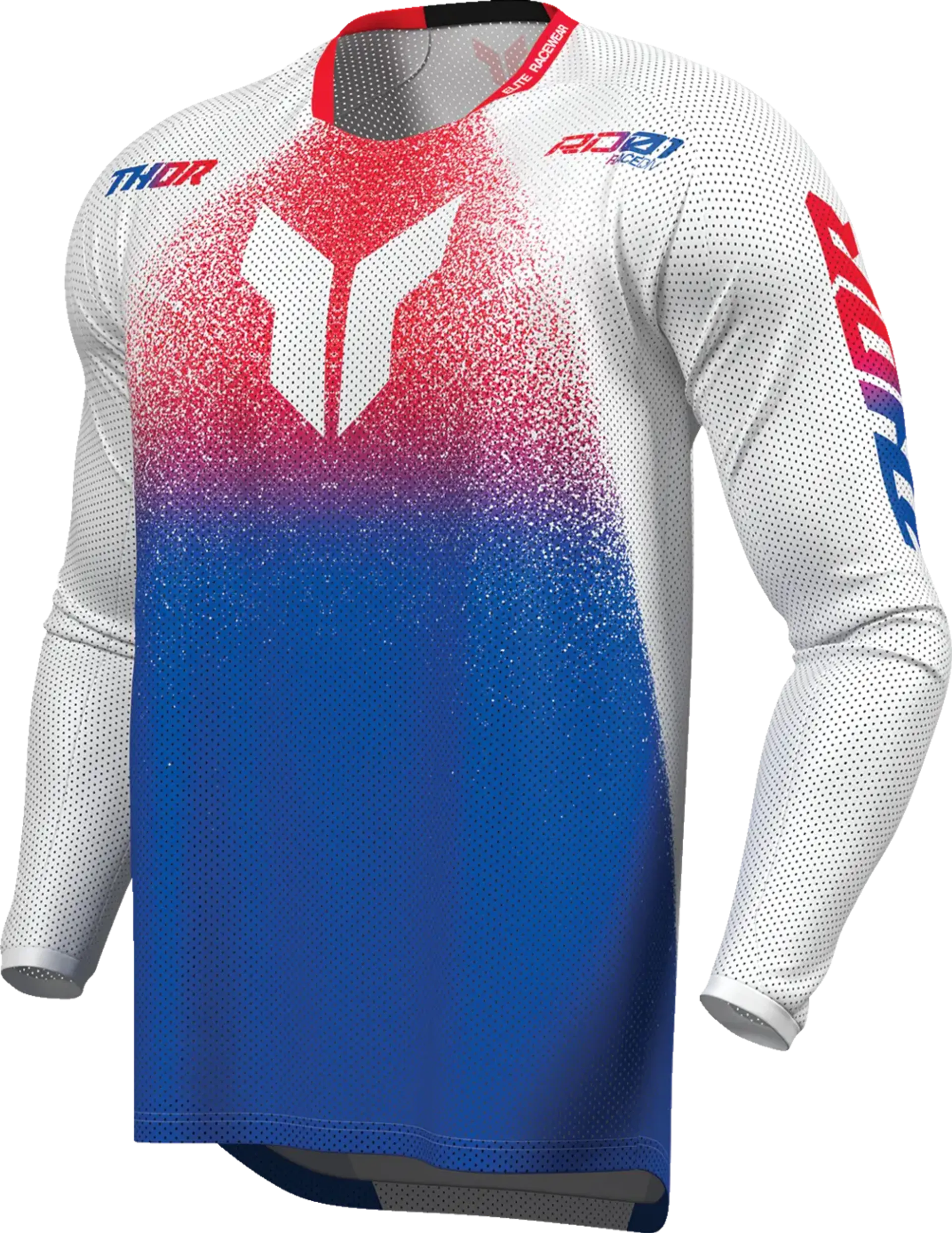Thor Launchmode Air Jersey - Darkside White/Blue - Thor