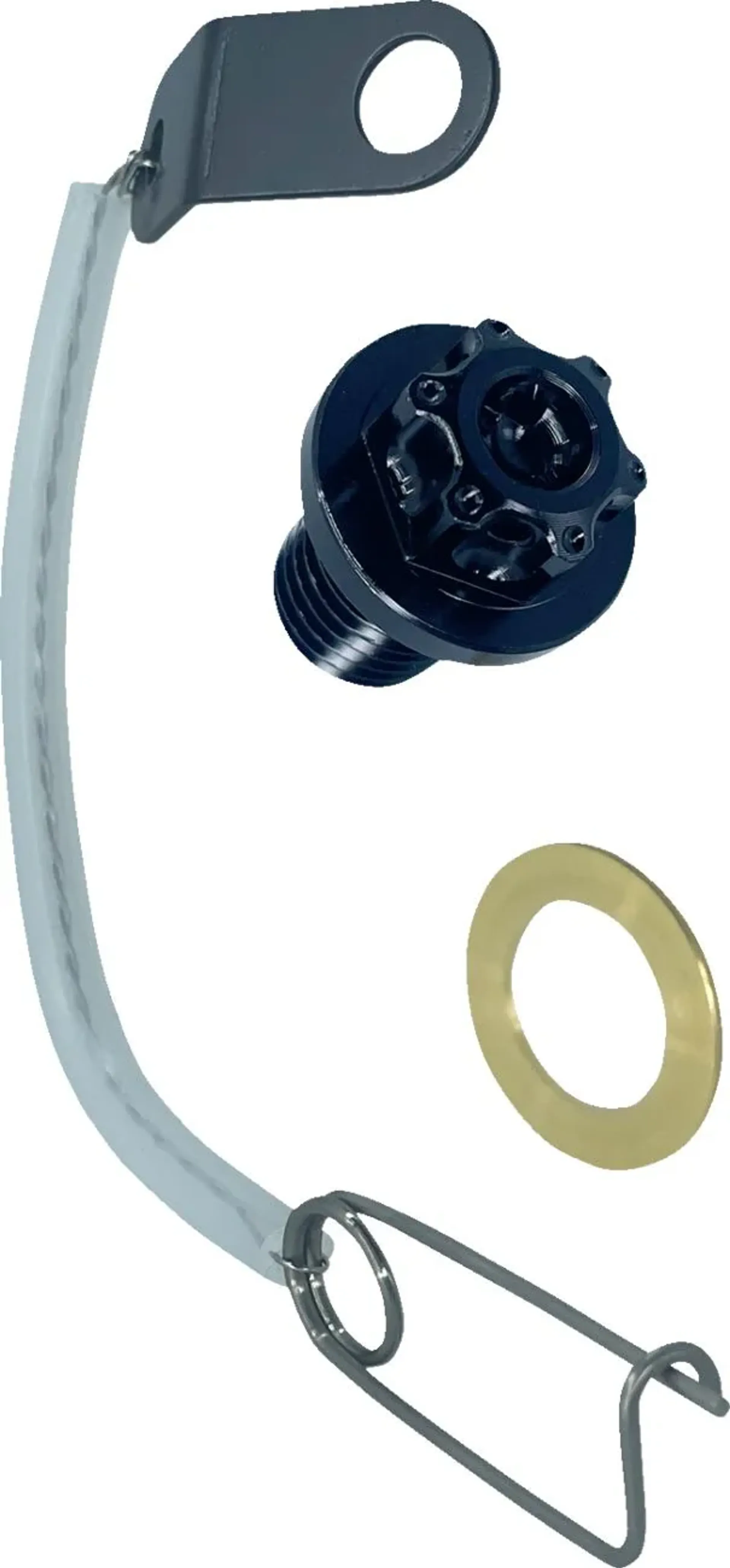 Psr Magnetic Oil Drain Plug 12X1.5X15 black YZ250 - PSR - Motocross Parts