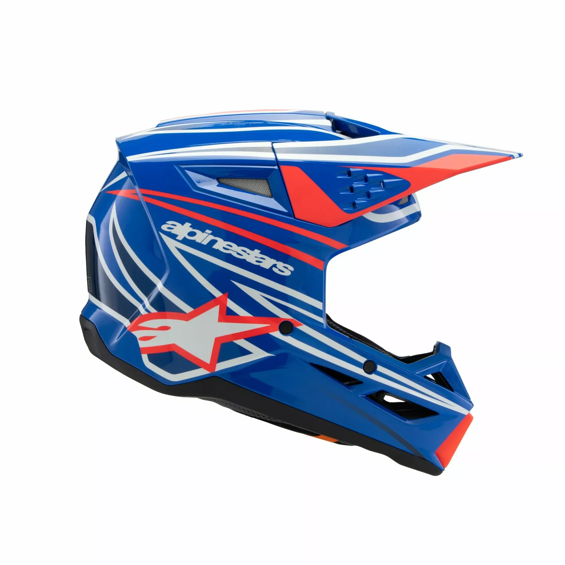 Alpinestars SM3 Børnehjelm – Wurx blå/rød/hvid/sort - Alpinestars