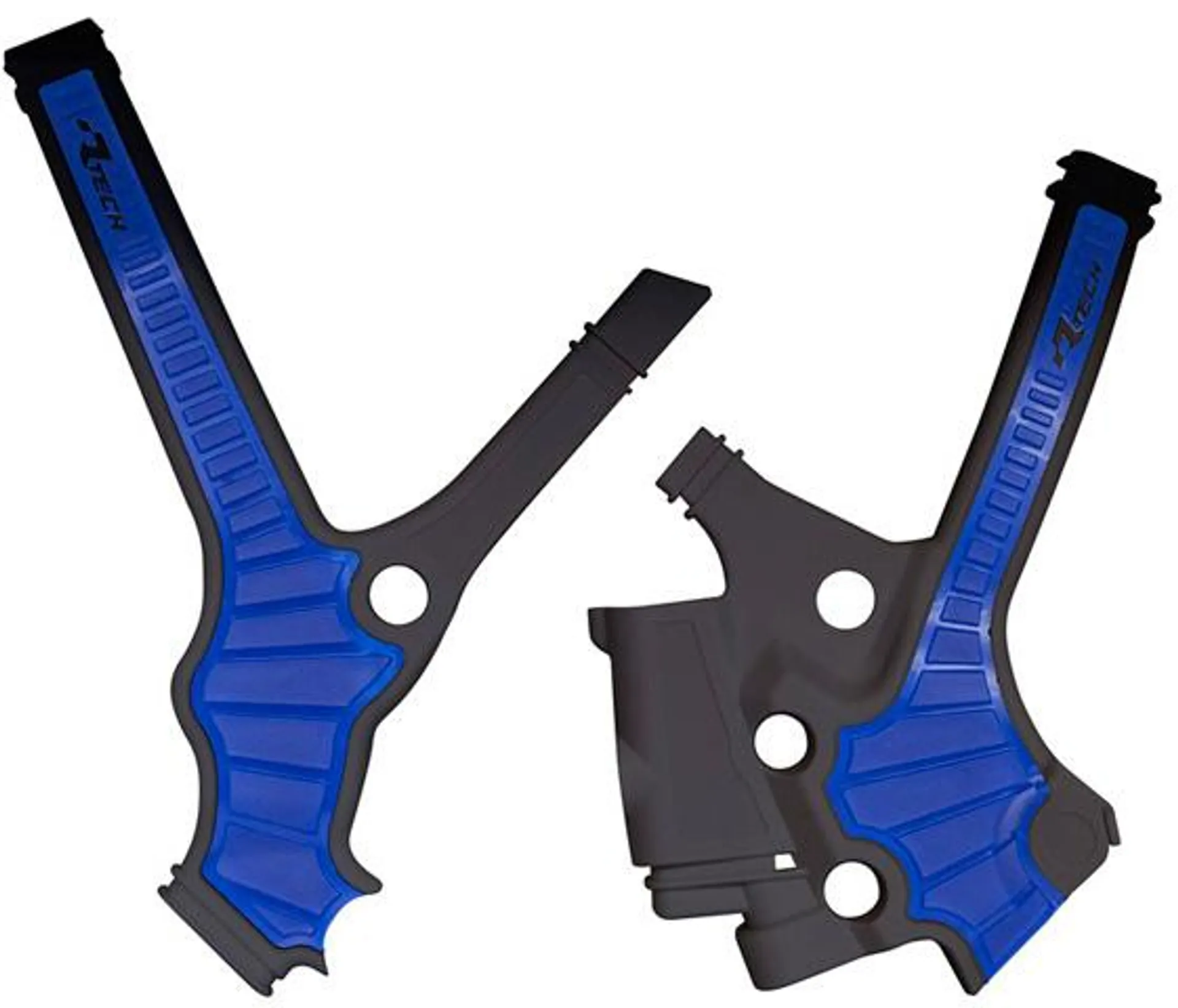 RTech frame protectors YZ85 2022-... - Black/Blue - Rtech - Motocross Parts