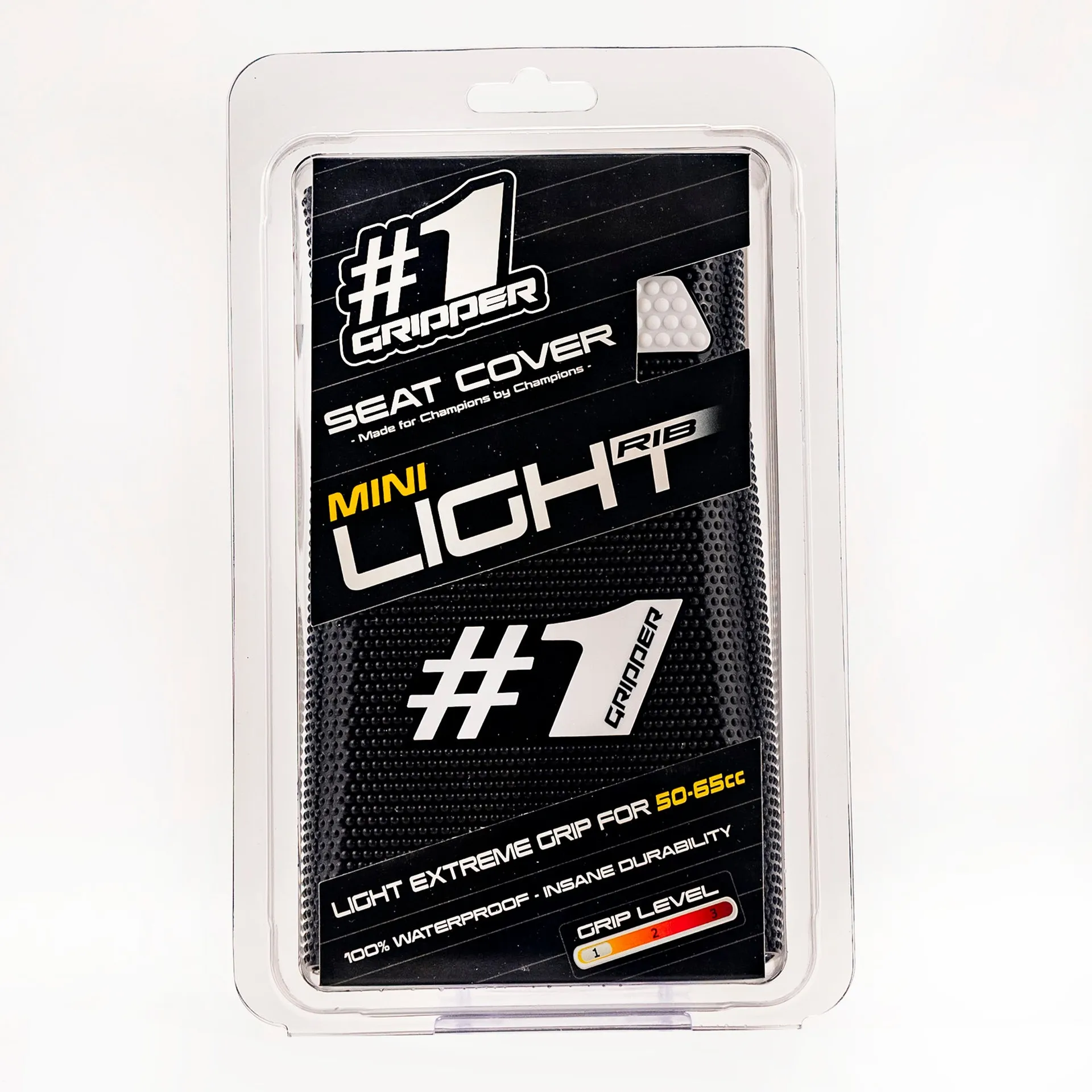 Onegripper LIGHT RIB MINI-sædebetræk – sort/hvid - Onegripper