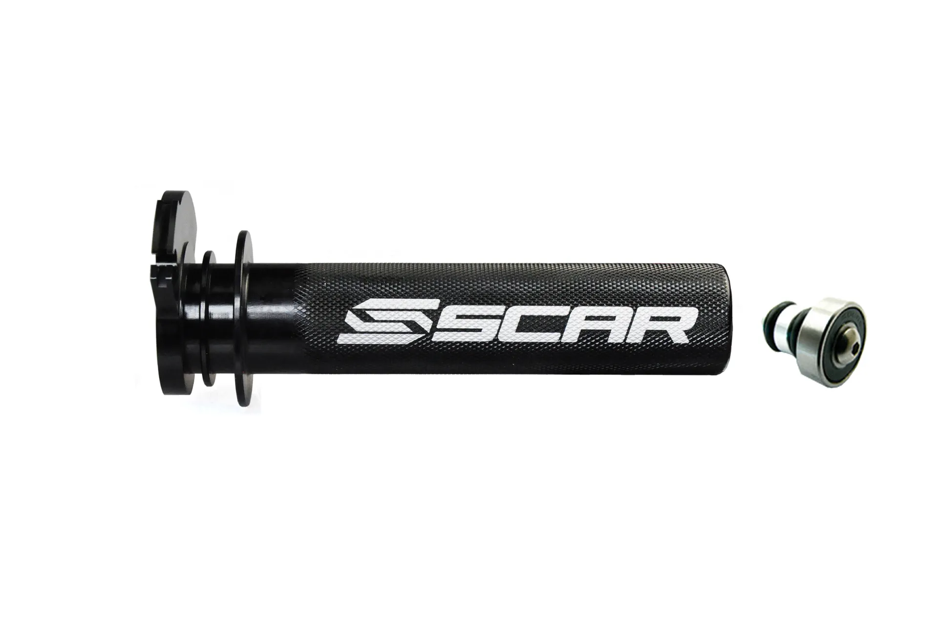 Scar Aluminum Throttle Tube + Bearing - Ktm/Husqvarna Black color - Scar