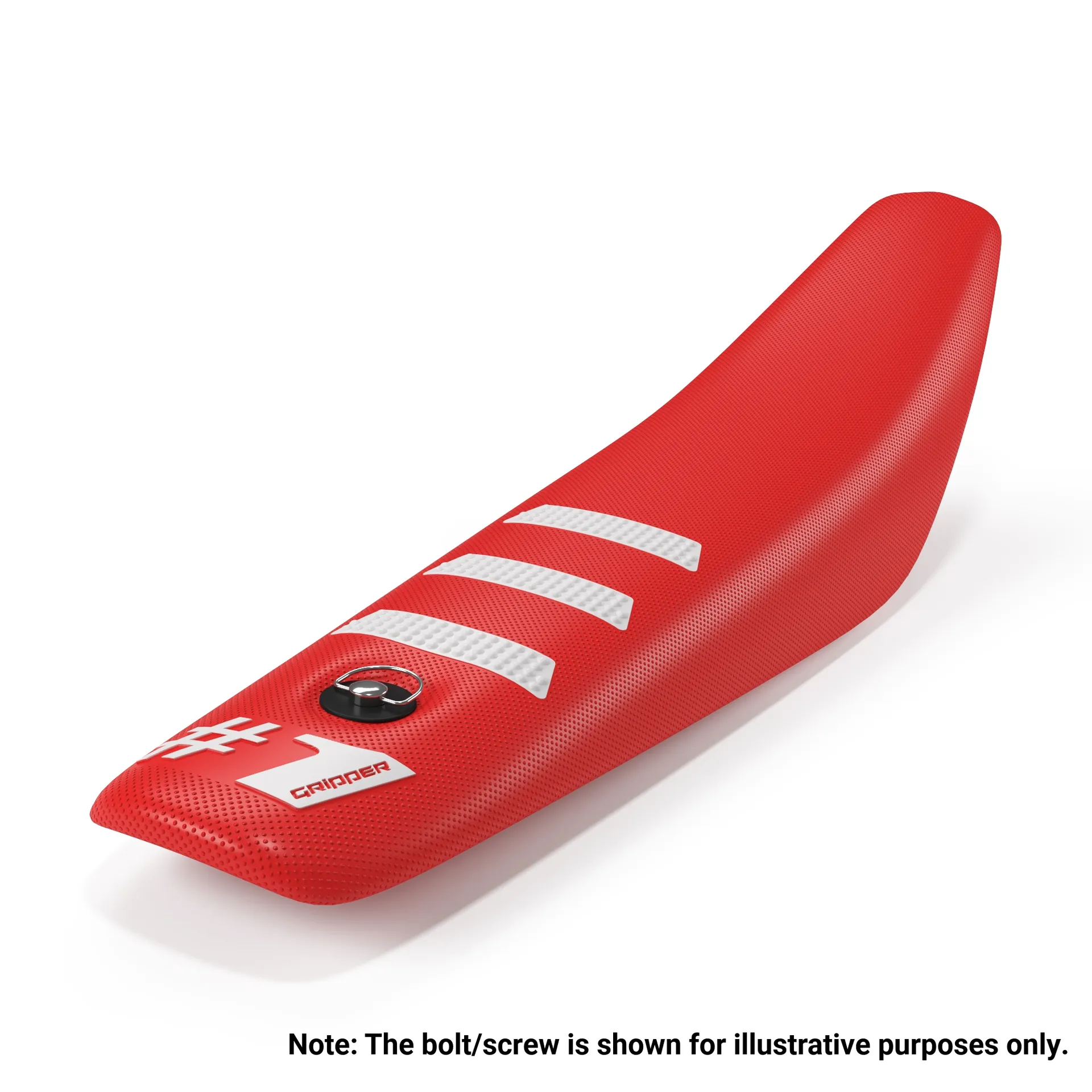 Onegripper LIGHT RIB MINI-sædebetræk – rød/hvid - Onegripper - Motocross Parts