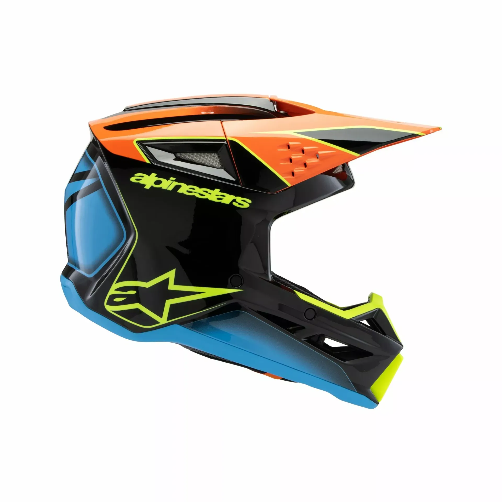 Alpinestars SM3 Børnehjelm - Fray sort/orange/gul - Alpinestars