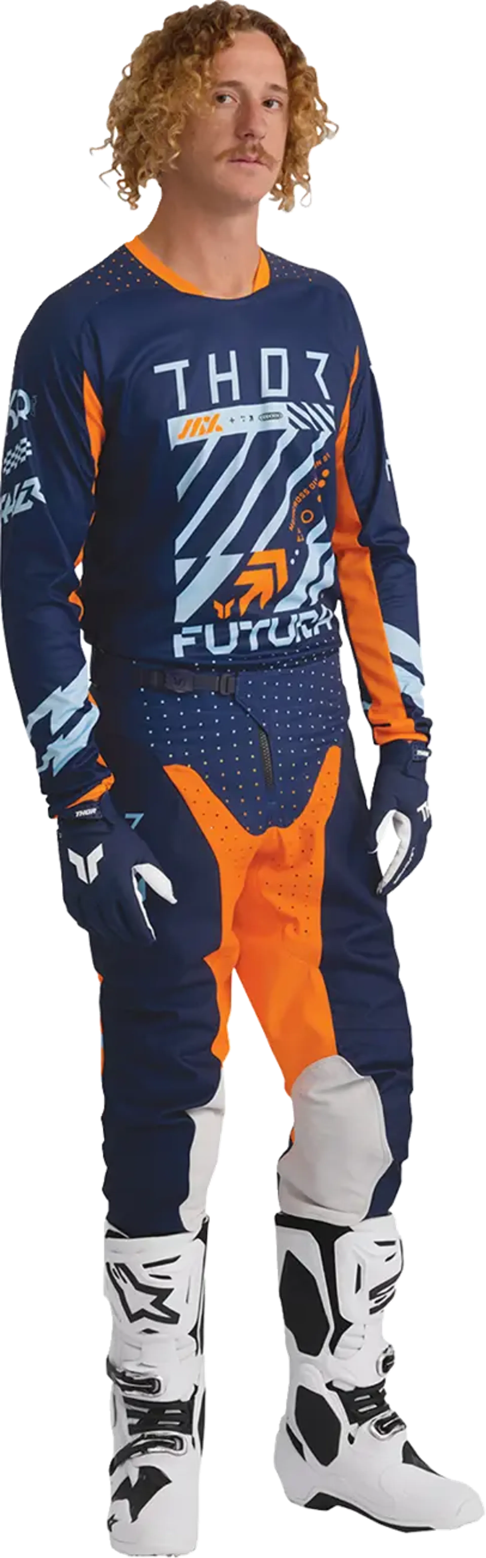 Thor Launchmode Jersey - Futura Navy/Orange - Thor