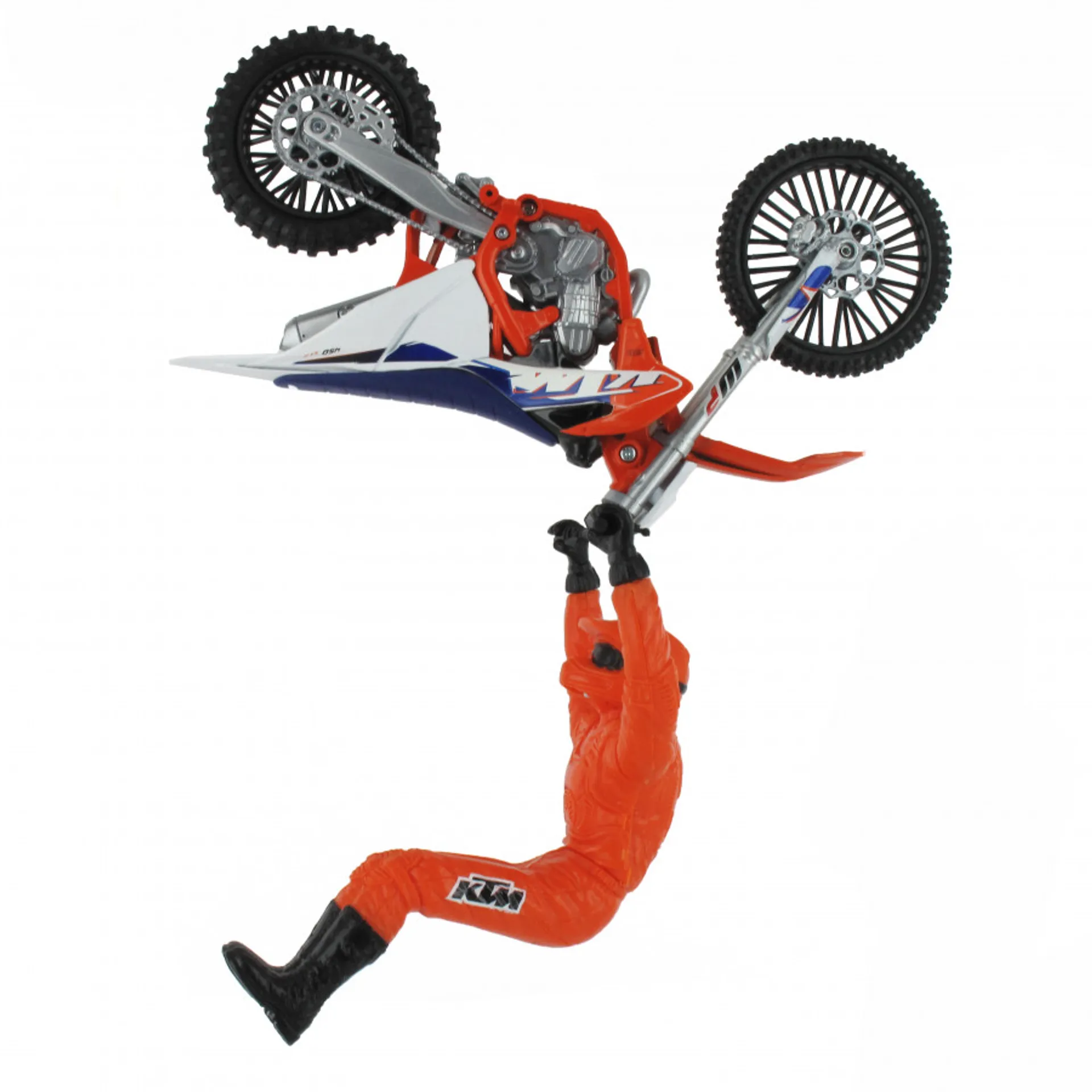 KTM 450 SX-F 1:12 legetøjscrosser med kører - New-Ray