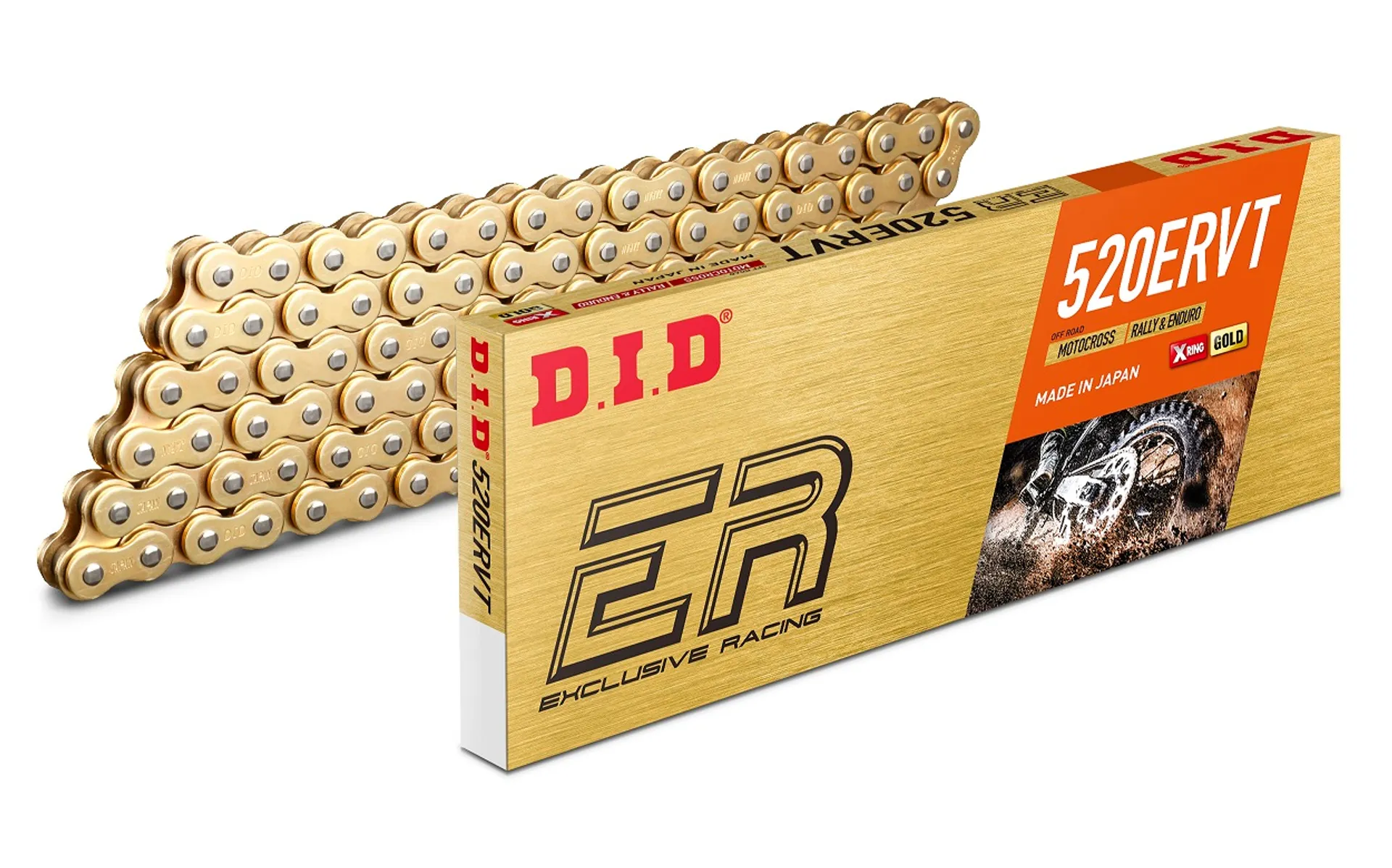 D.I.D 520ERVT G&G-kæde+forbindelsesled (FJ) (erstatter 520VT) - D.I.D - Motocross Parts