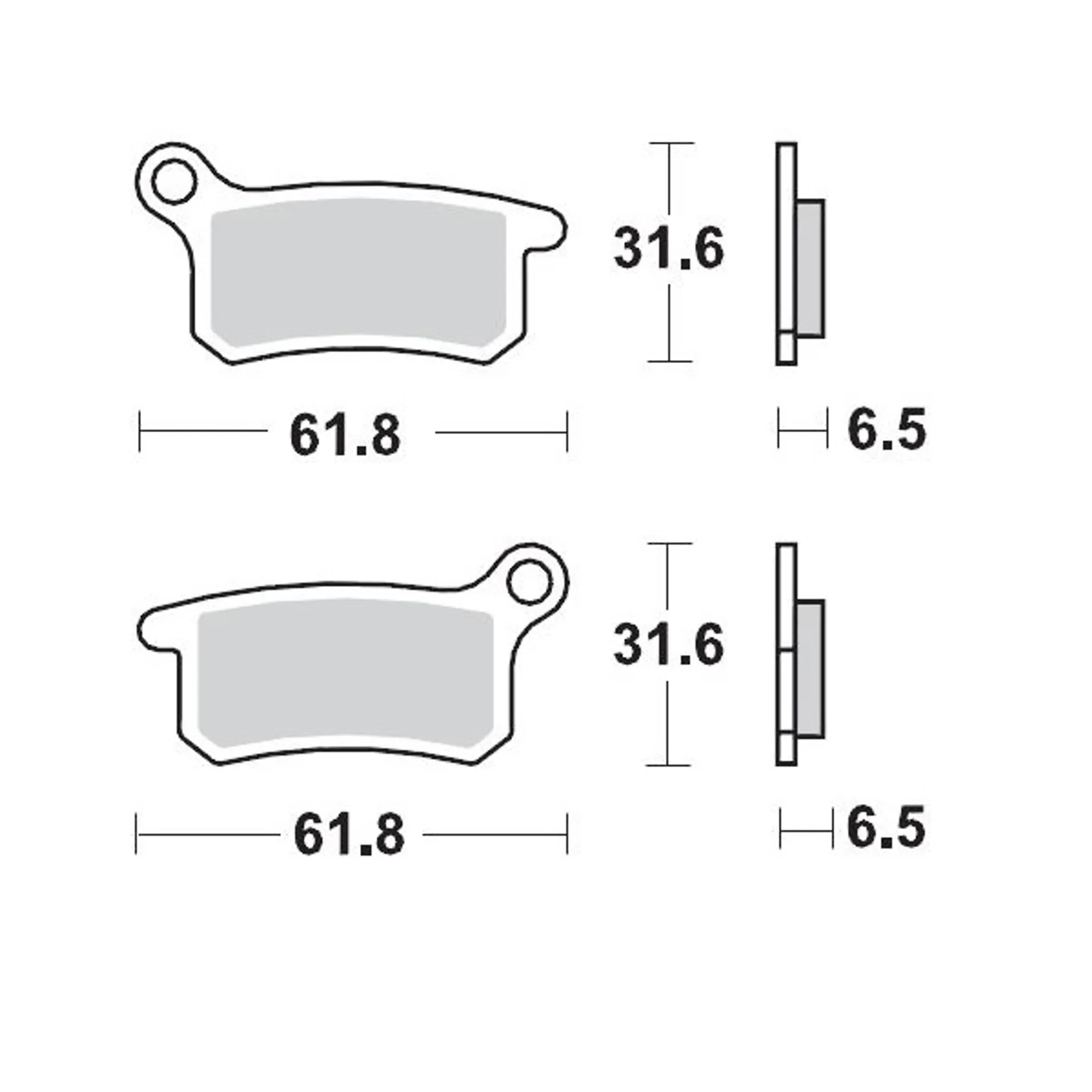 Moto-Master Brakepads KTM 65 '02, -> - Moto-Master