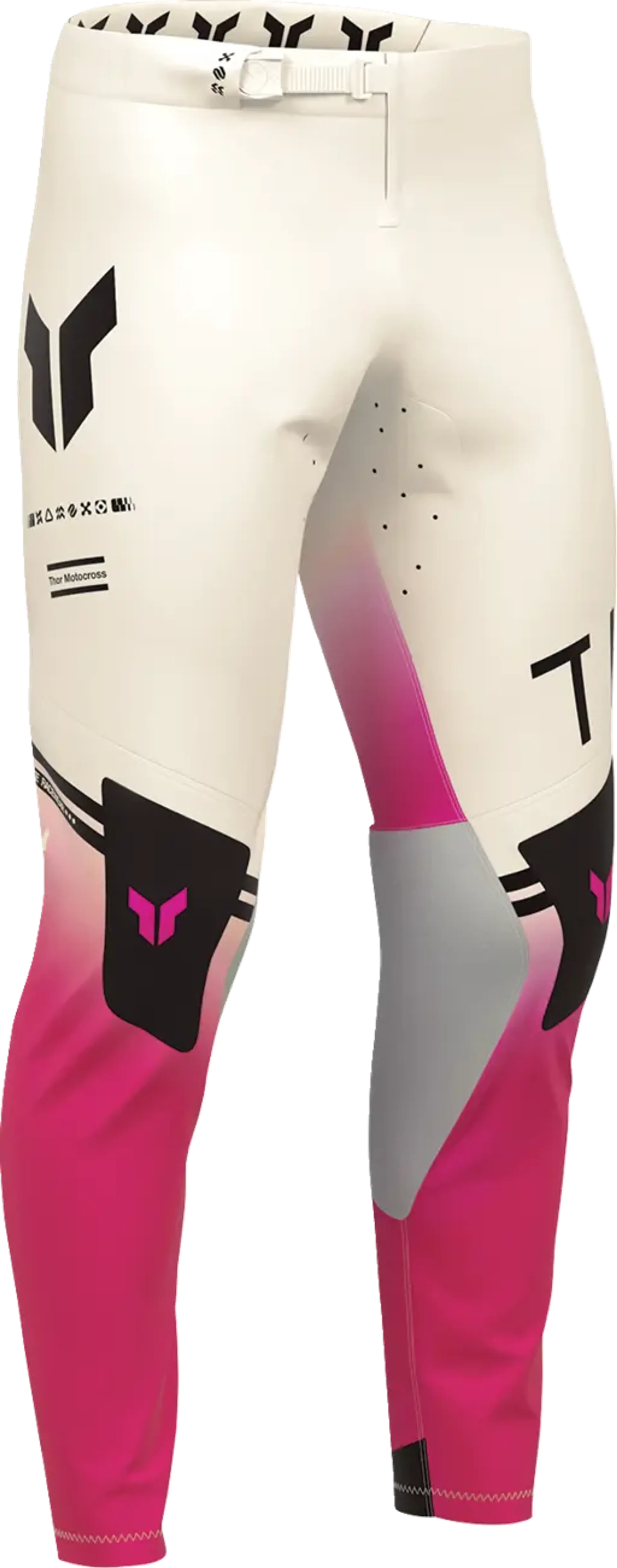 Thor Sportmode Pants - Geo Vintage White/Pink - Thor - Motocross Parts