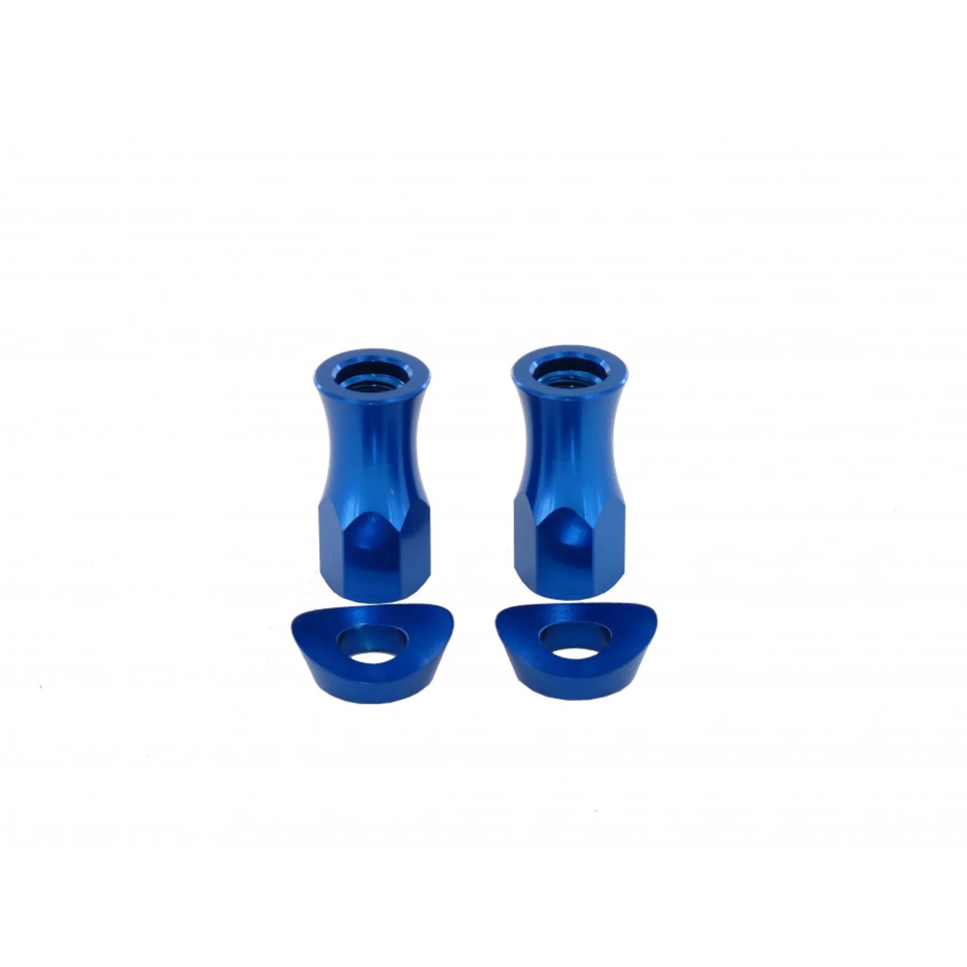 Holeshot, Rim lid nut + spec washer, BLUE - Holeshot - Motocross Parts