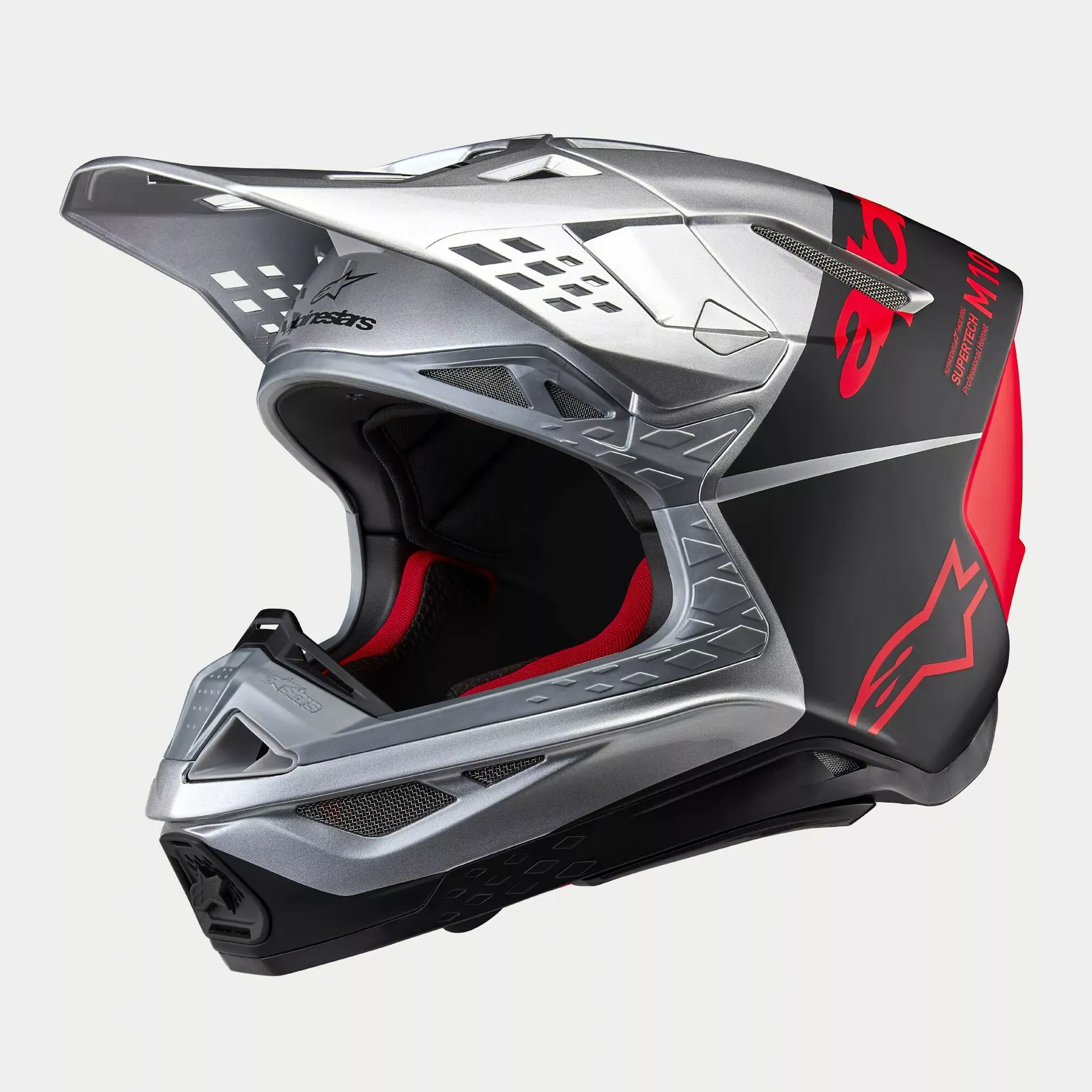 Alpinestars SM10 Helmet - Flood orange - Alpinestars - Motocross Parts