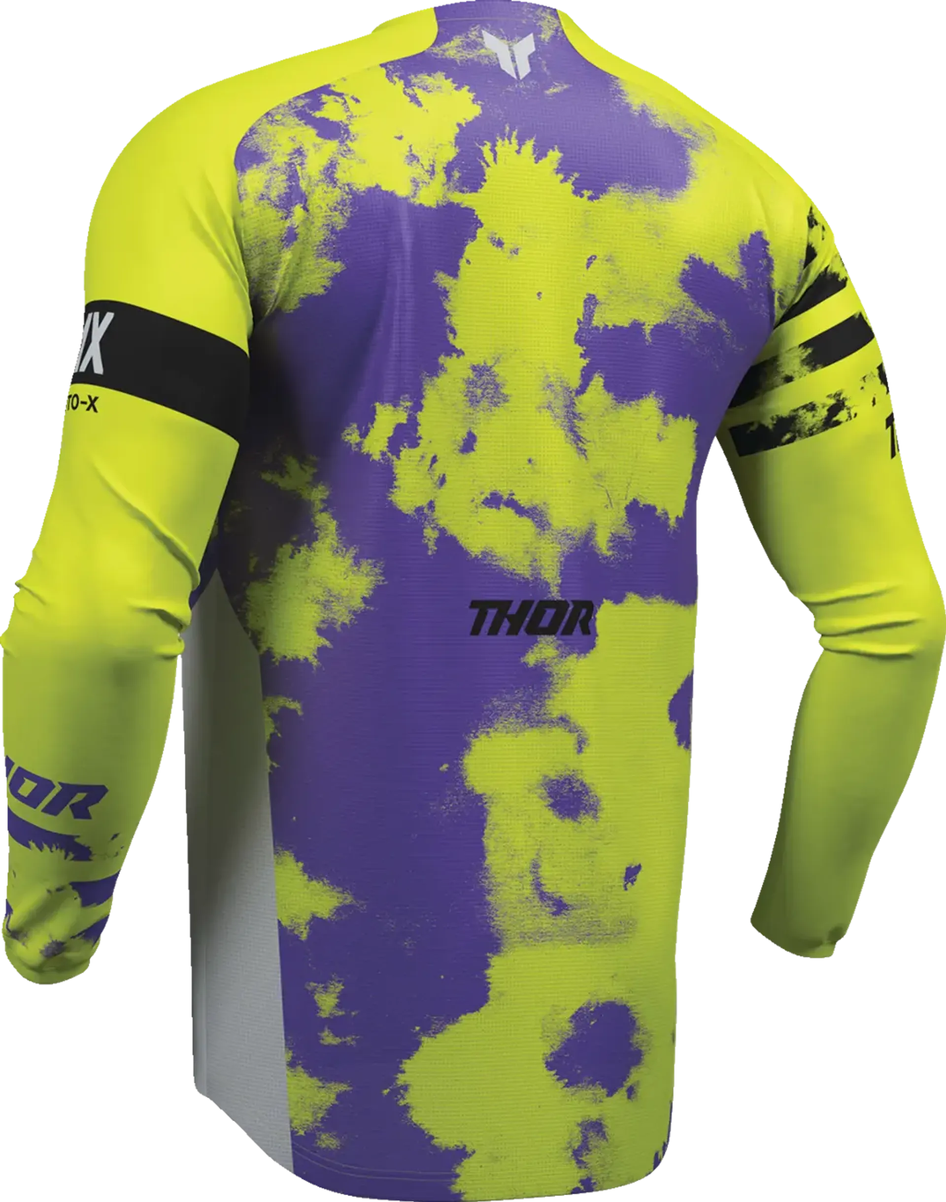 Thor Launchmode Bleach Jersey - Gray/Acid - Thor