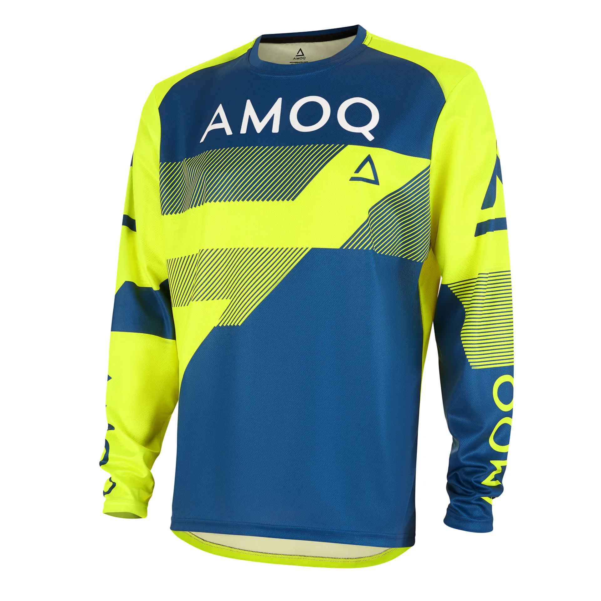 AMOQ Ascent Strive V2 Jersey Gul-Navy - AMOQ - Motocross Parts