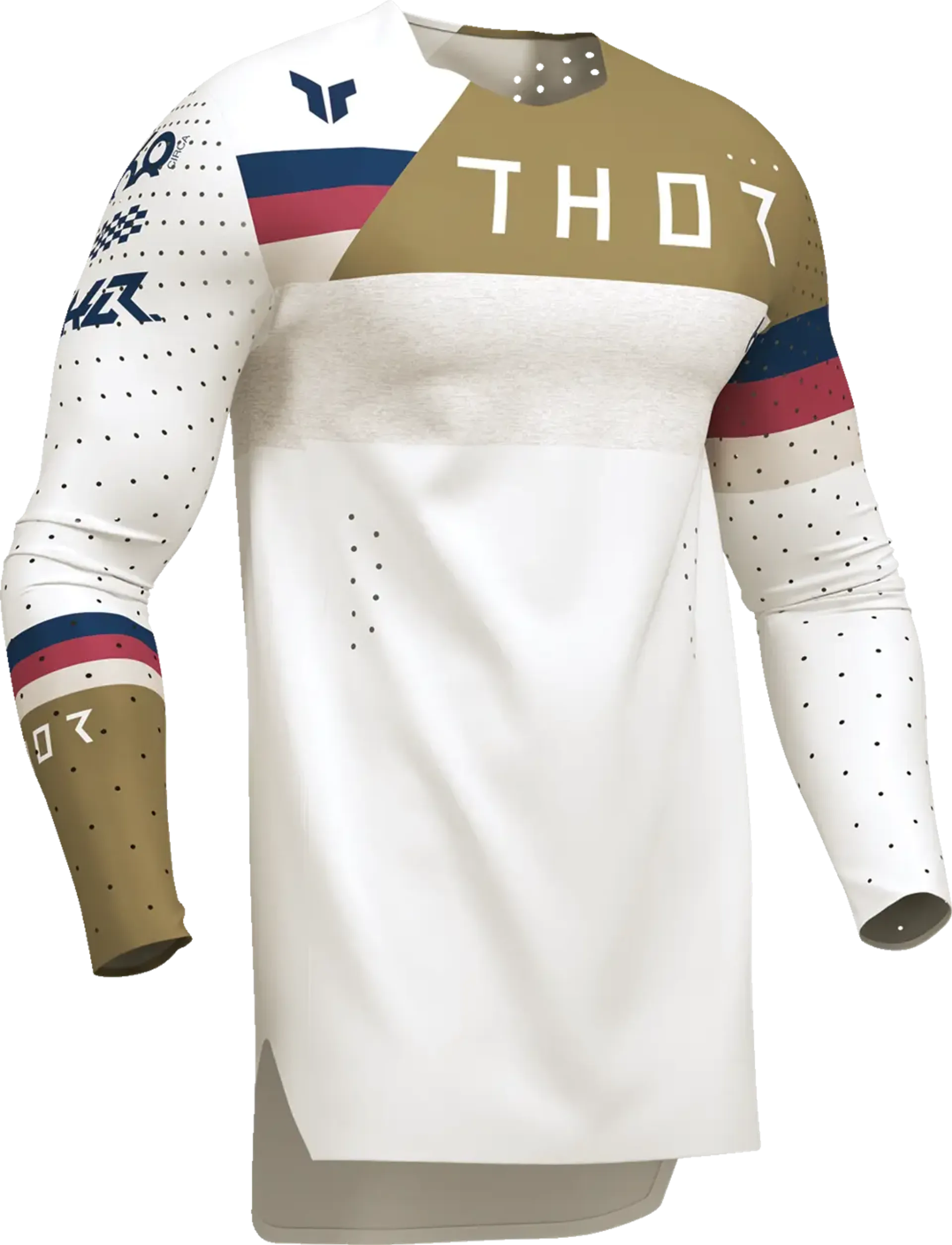 Thor Sportmode League Jersey - Hvid/Kobber - Thor - Motocross Parts