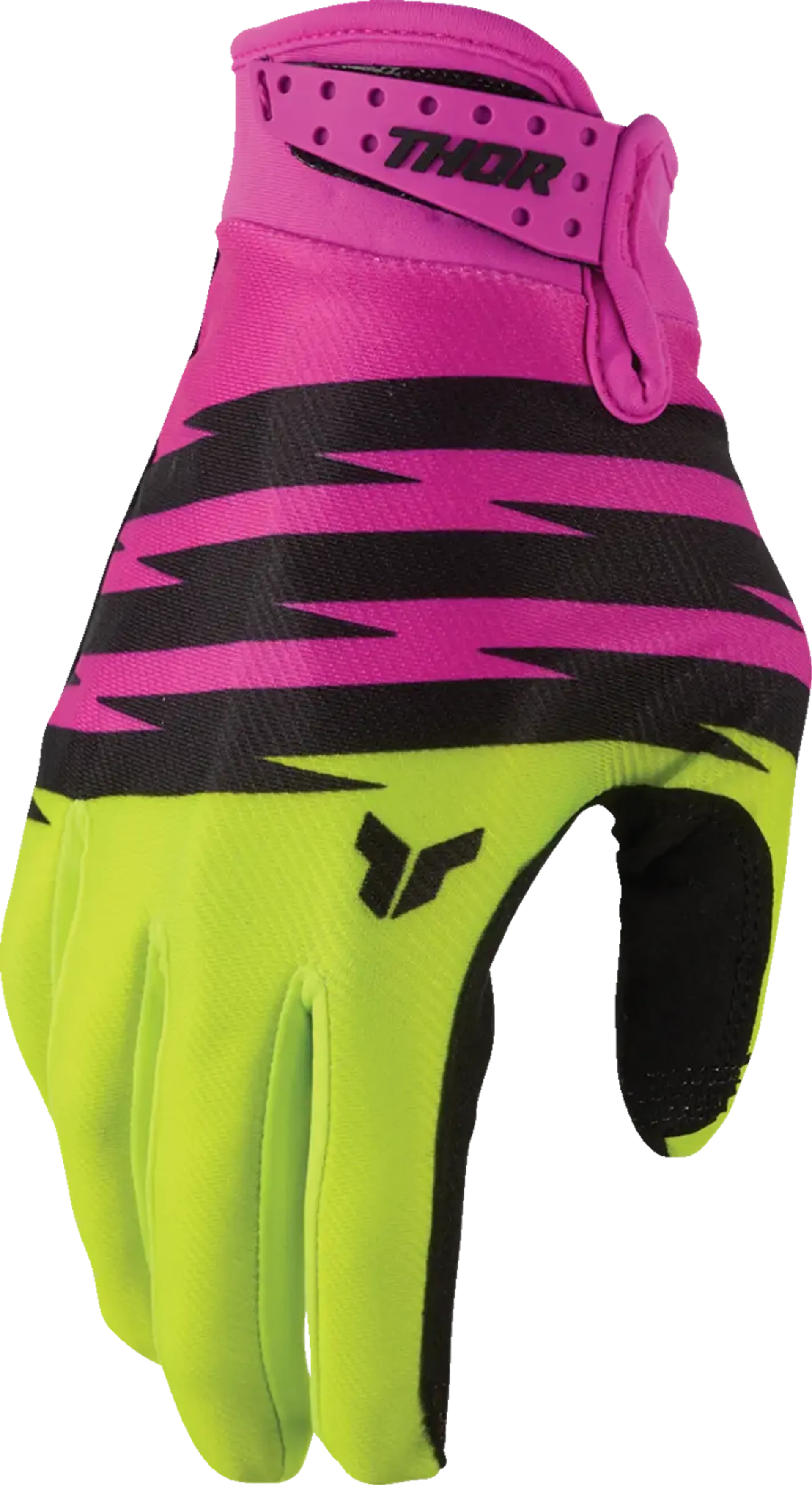 Thor Youth Launchmode Glove - Shockie Acid/Fuchsia - Thor - Motocross Parts
