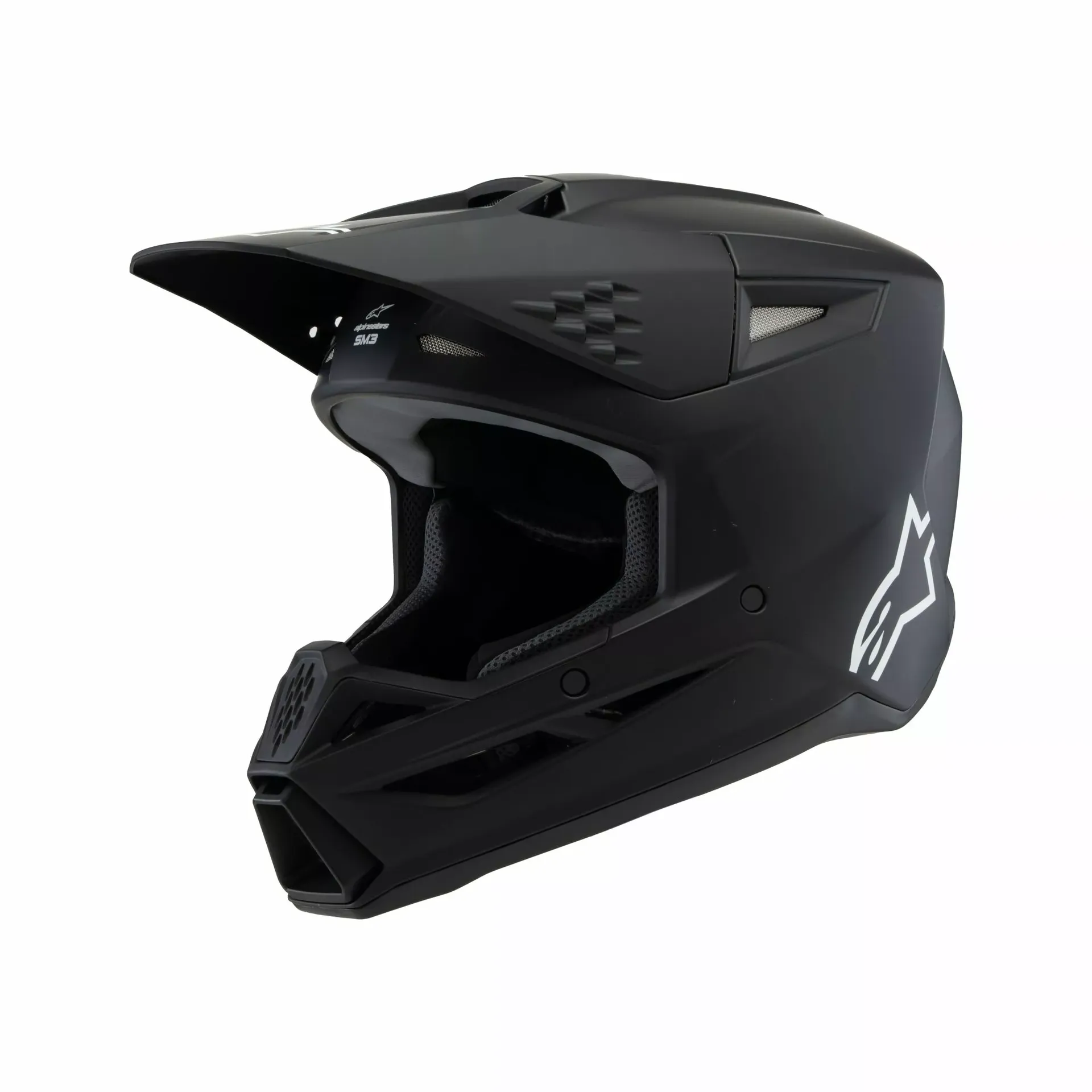 Alpinestars SM3 Børnehjelm - Solid sort - Alpinestars - Motocross Parts