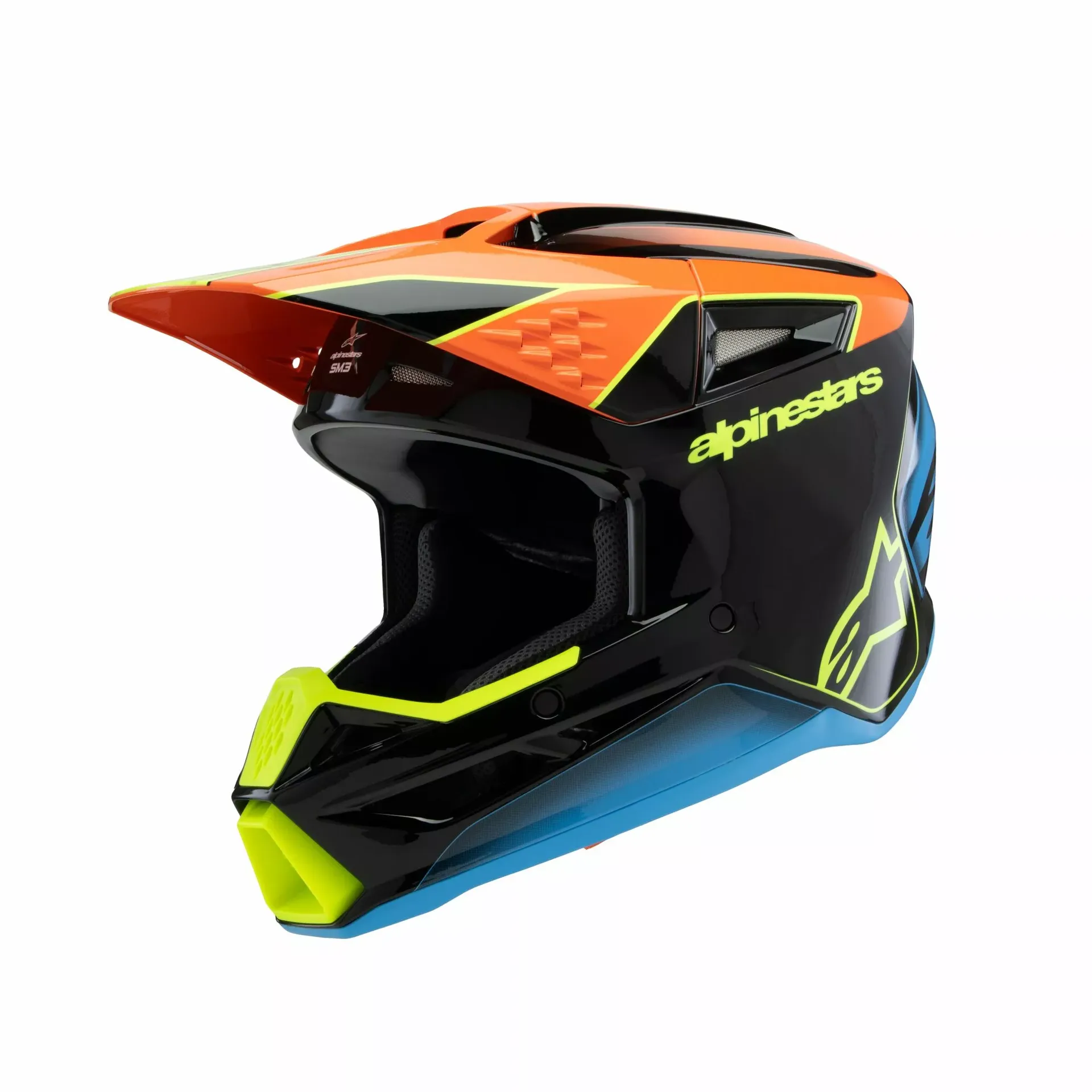 Alpinestars SM3 Børnehjelm - Fray sort/orange/gul - Alpinestars - Motocross Parts