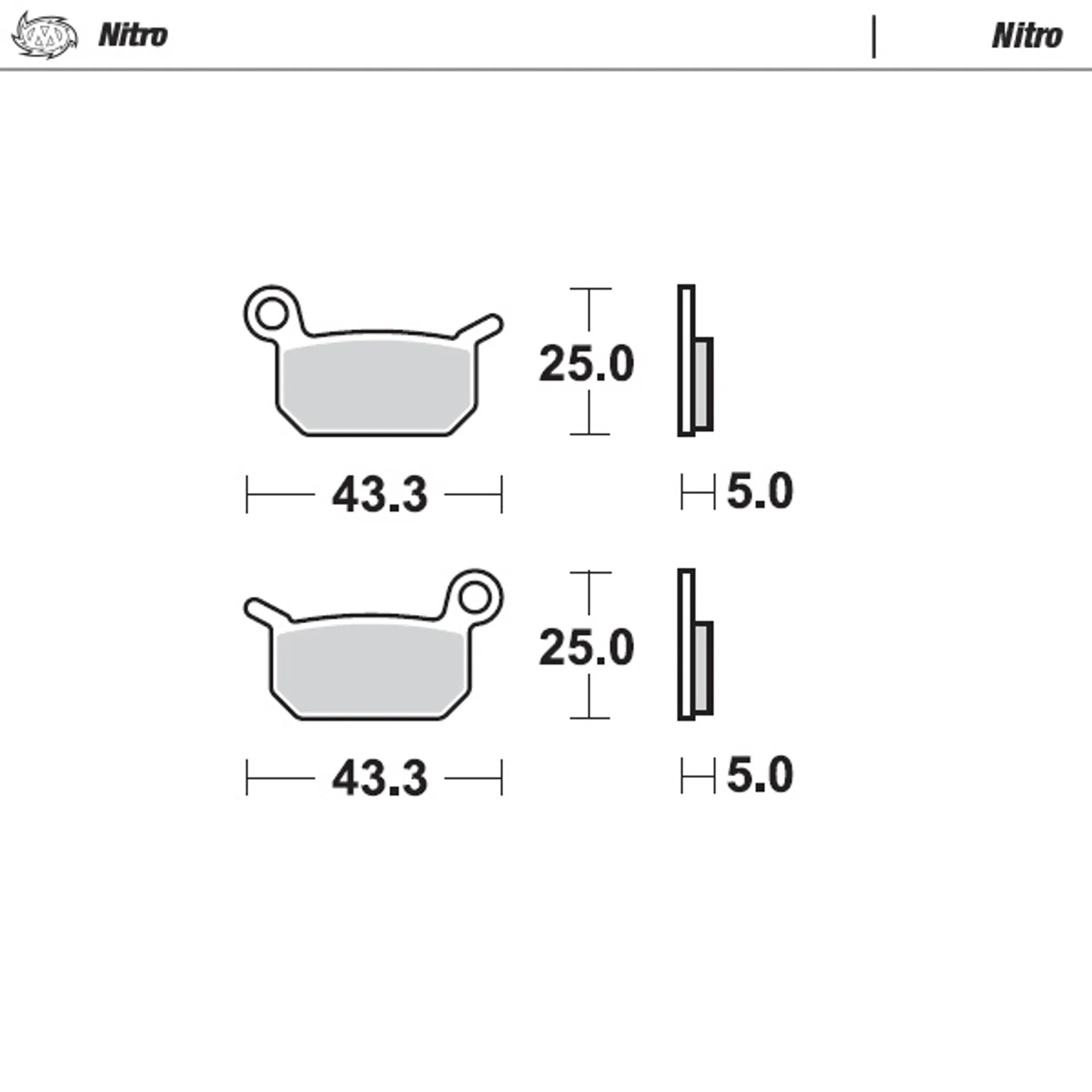 Moto-Master break pads SX50 front/rear - Moto-Master - Motocross Parts