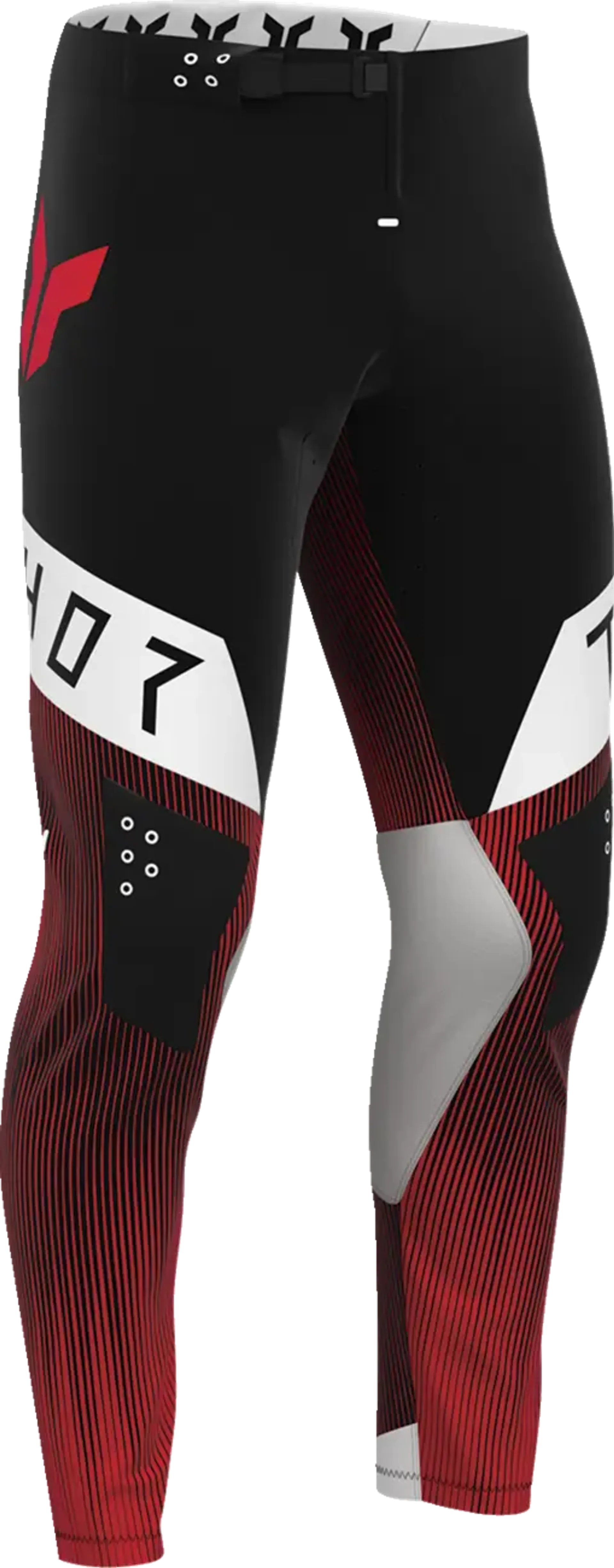 Thor Sportmode Pant - Vanish Black/Red - Thor