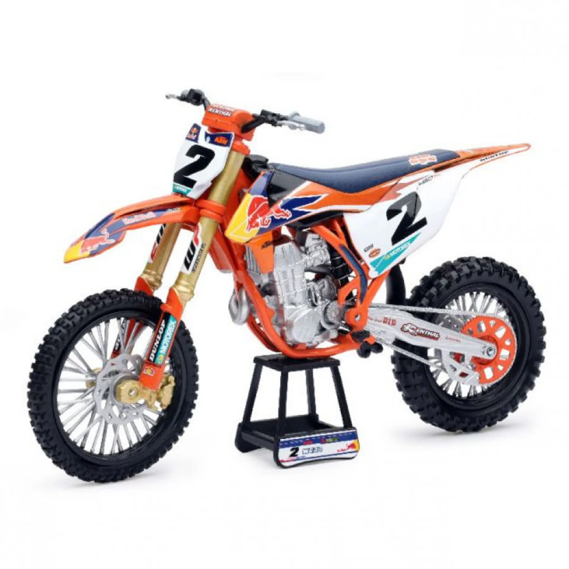 Red Bull KTM 450 SX-F Cooper Webb 1:10 legetøjscrosser - New-Ray - Motocross Parts
