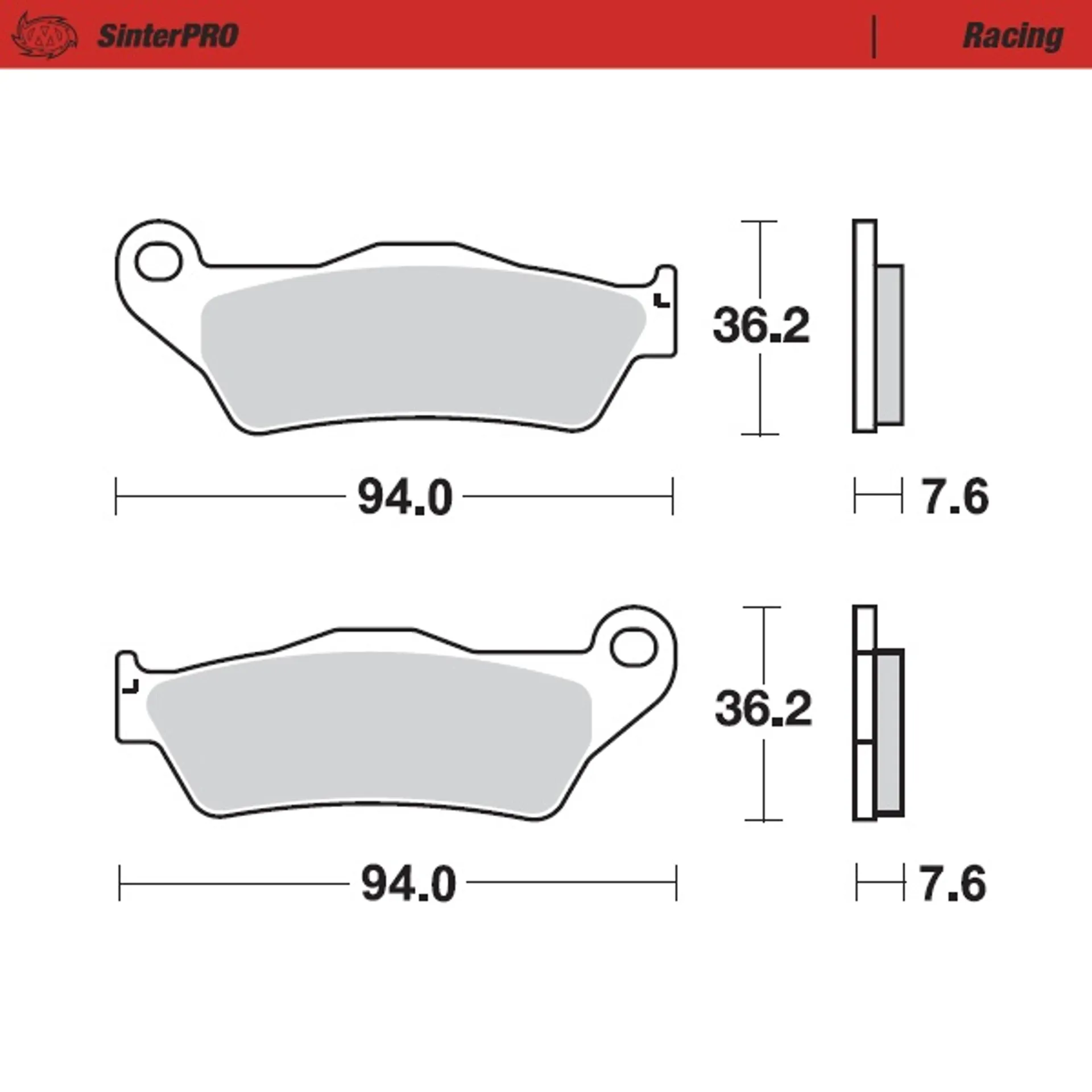 Moto-Master bremseklodser KTM: 125-200-250-300-350-360-380-440-500, alle SX E - Moto-Master - Motocross Parts