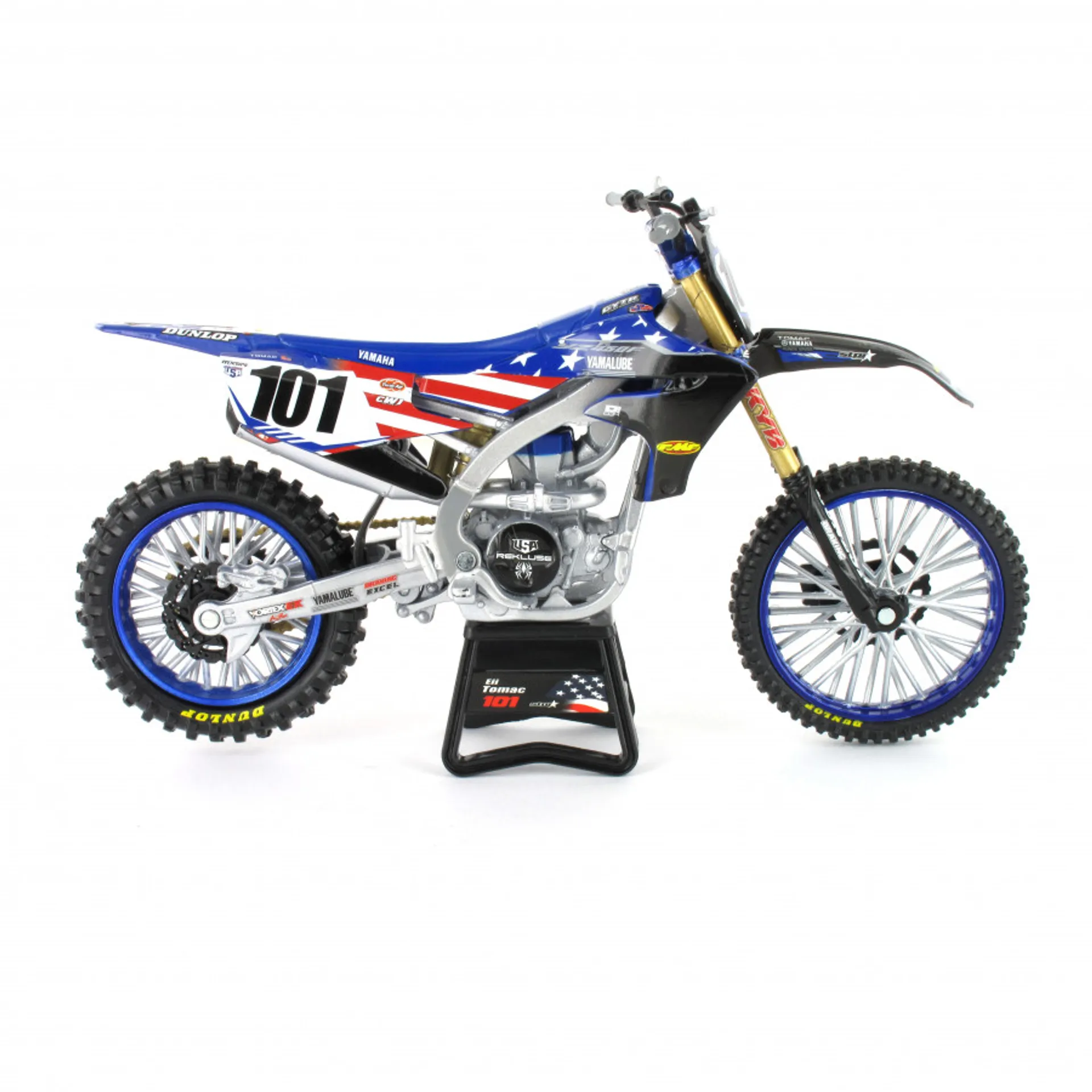 Yamaha YZ450F Motocross of Nations Eli Tomac #101 1:12 legetøjscrosser - New-Ray