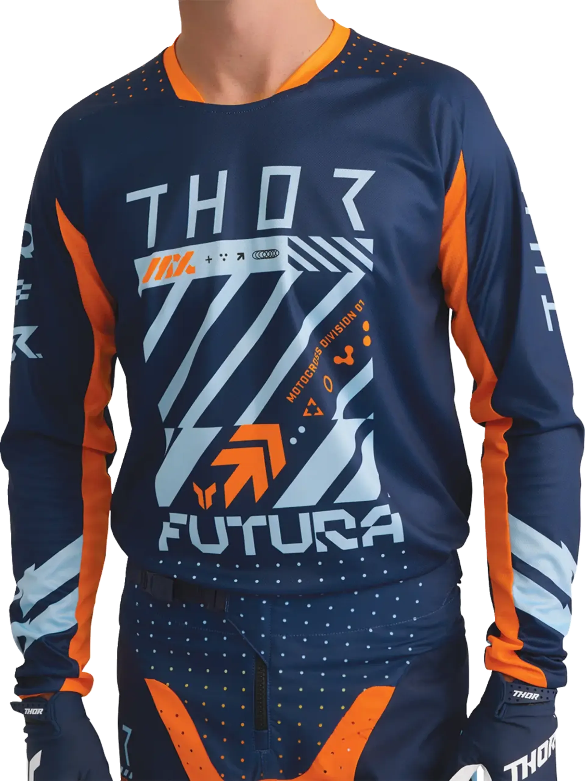 Thor Launchmode Jersey - Futura Navy/Orange - Thor