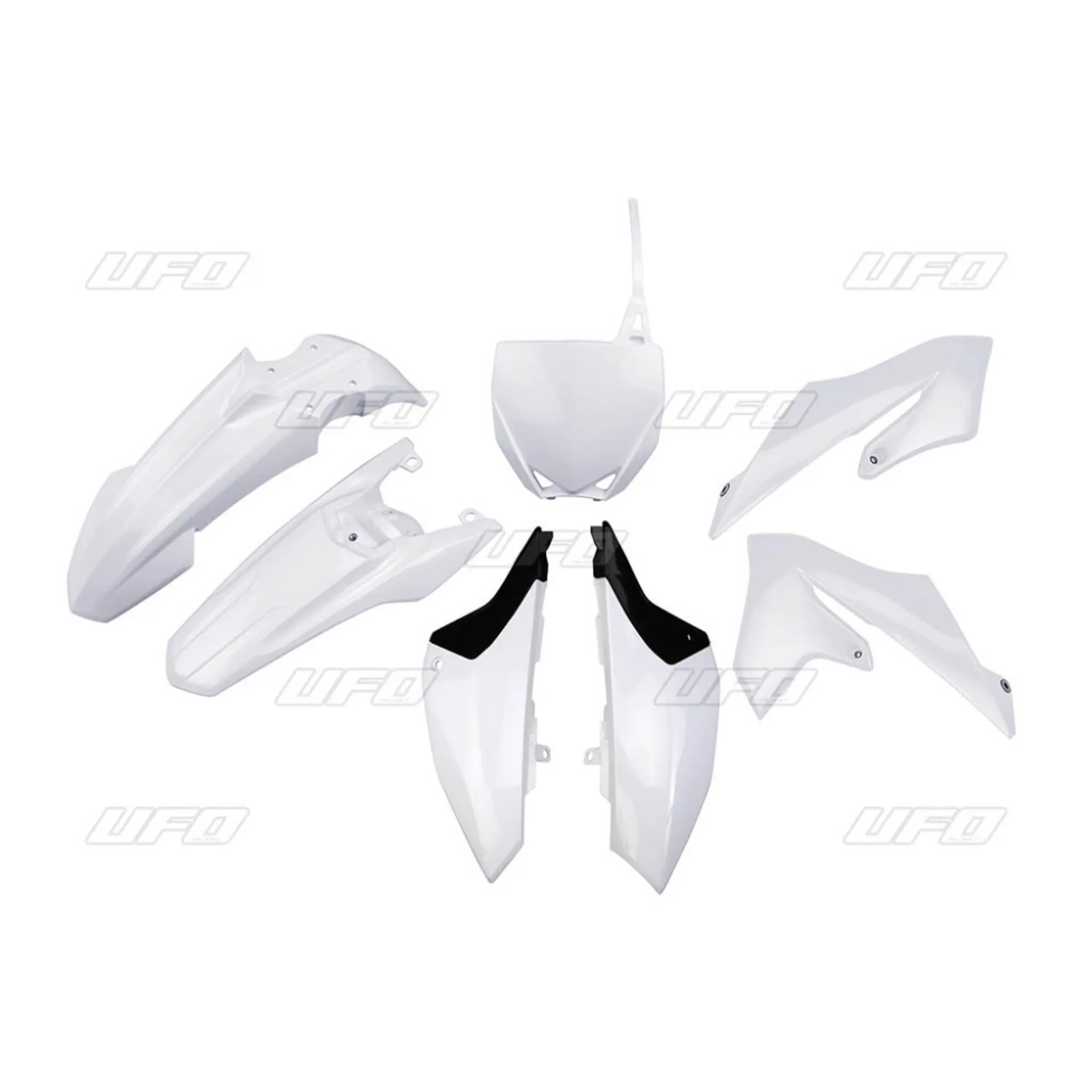 UFO Plastic kit 5-parts white 046 YZ65 19- - UFO - Motocross Parts