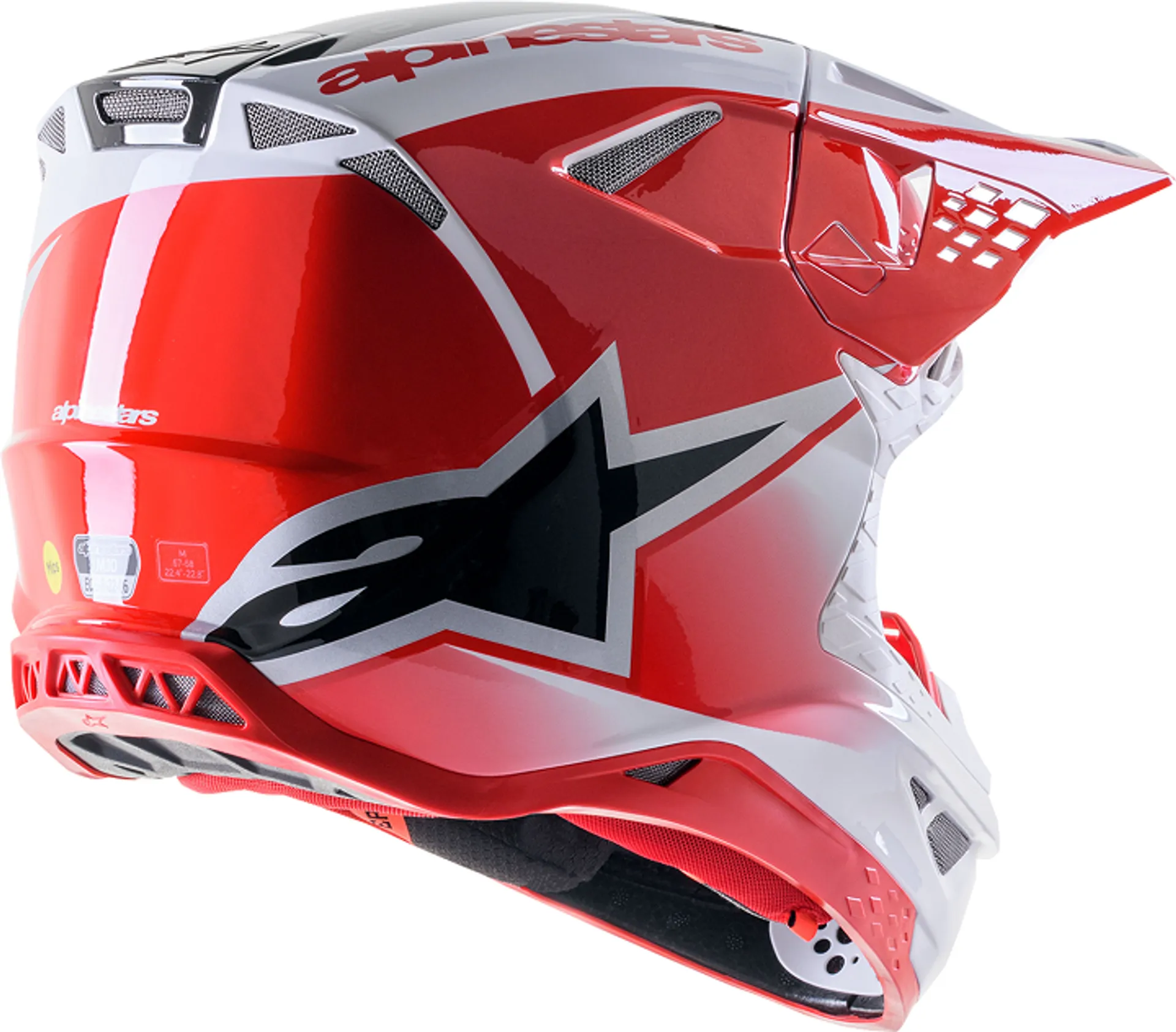 Casque Alpinestars SM10 - Unite rouge/blanc - Alpinestars