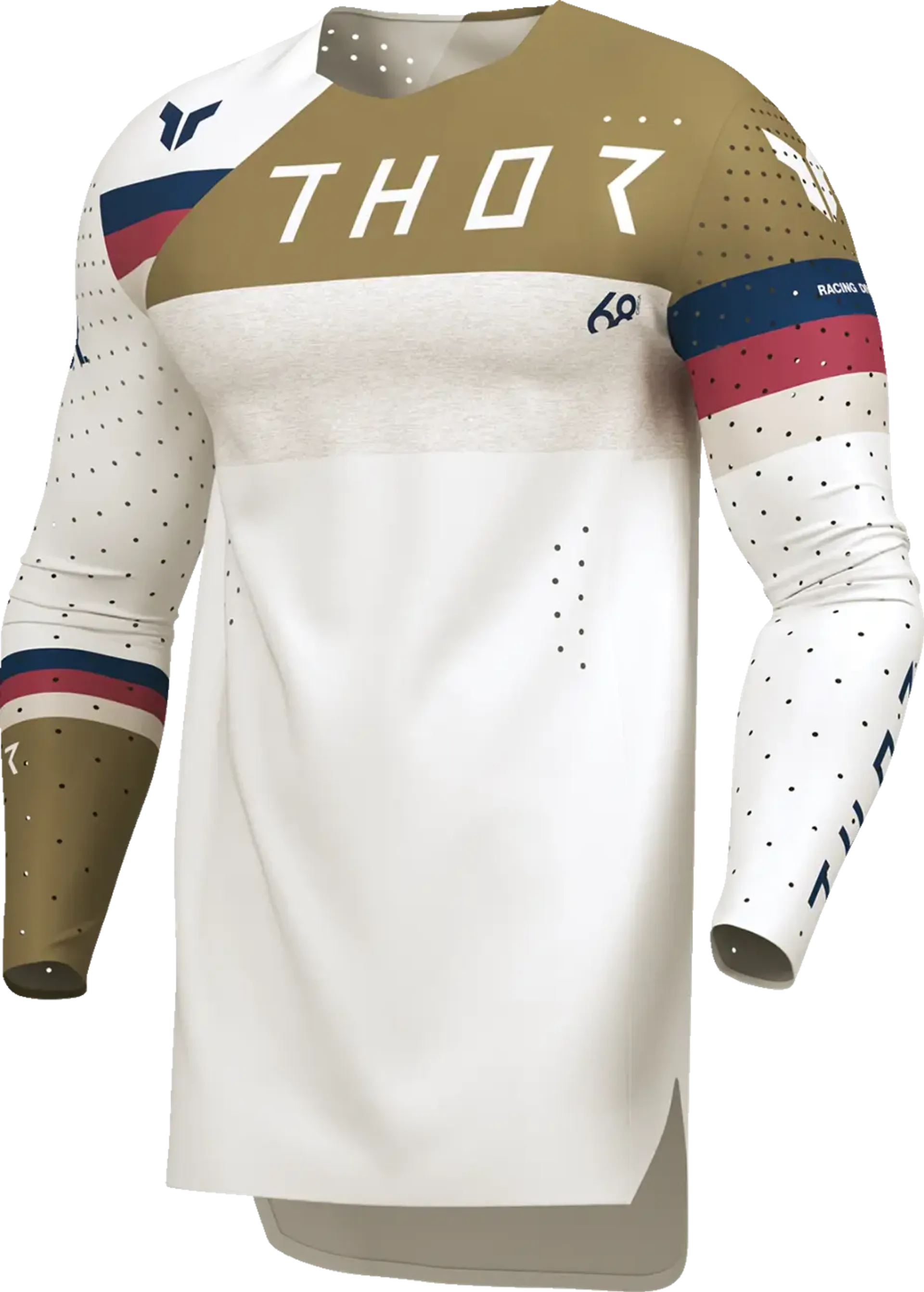 Thor Sportmode League Jersey - Hvid/Kobber - Thor