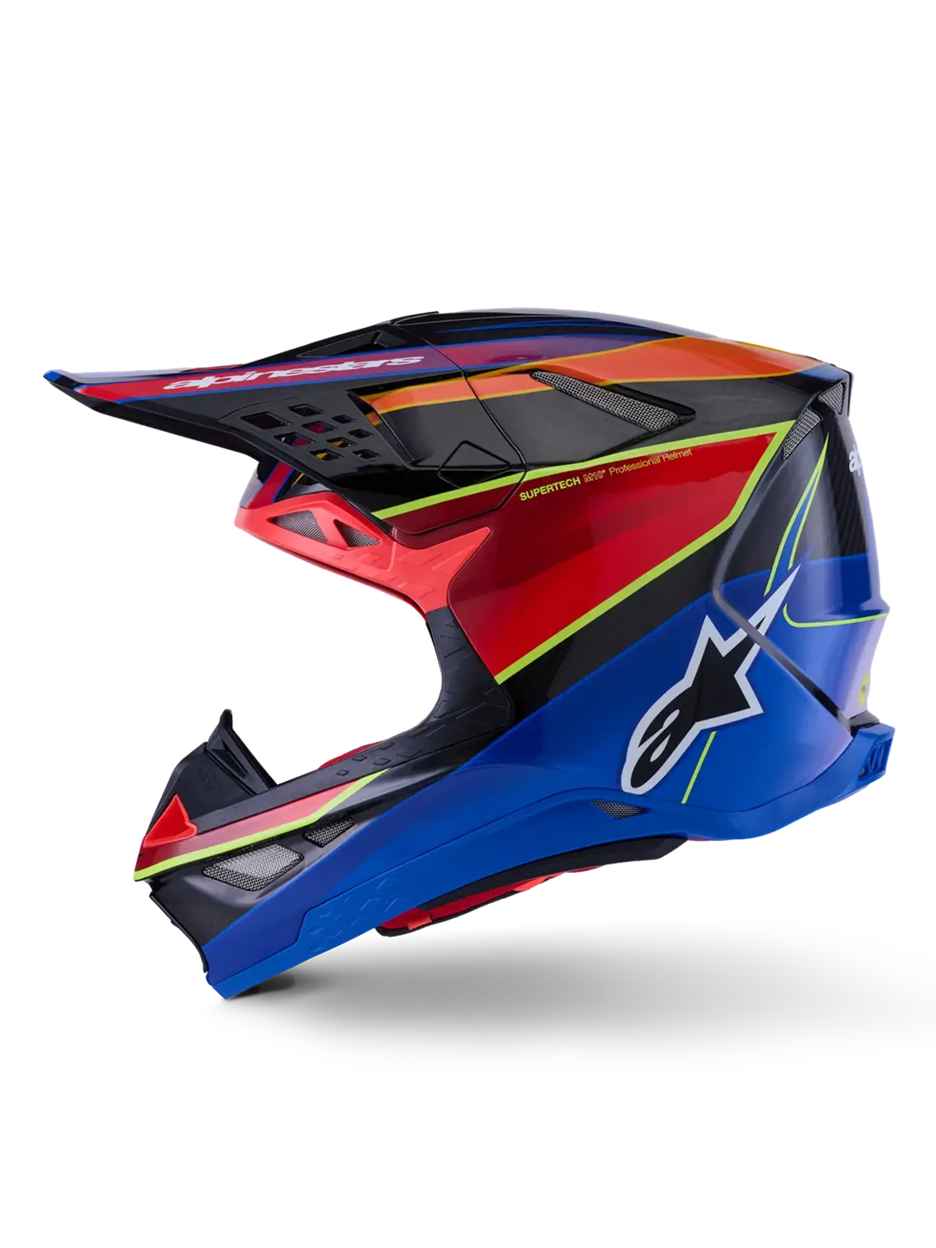 Alpinestars SM10 Era MIPS hjelm - Blå/Rød/Gul - Alpinestars