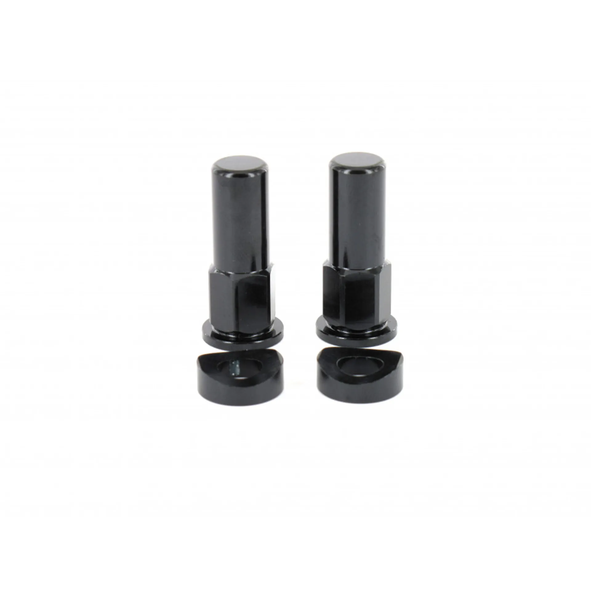 Holeshot, Rim lid nut + spec washer, BLACK - Holeshot - Motocross Parts