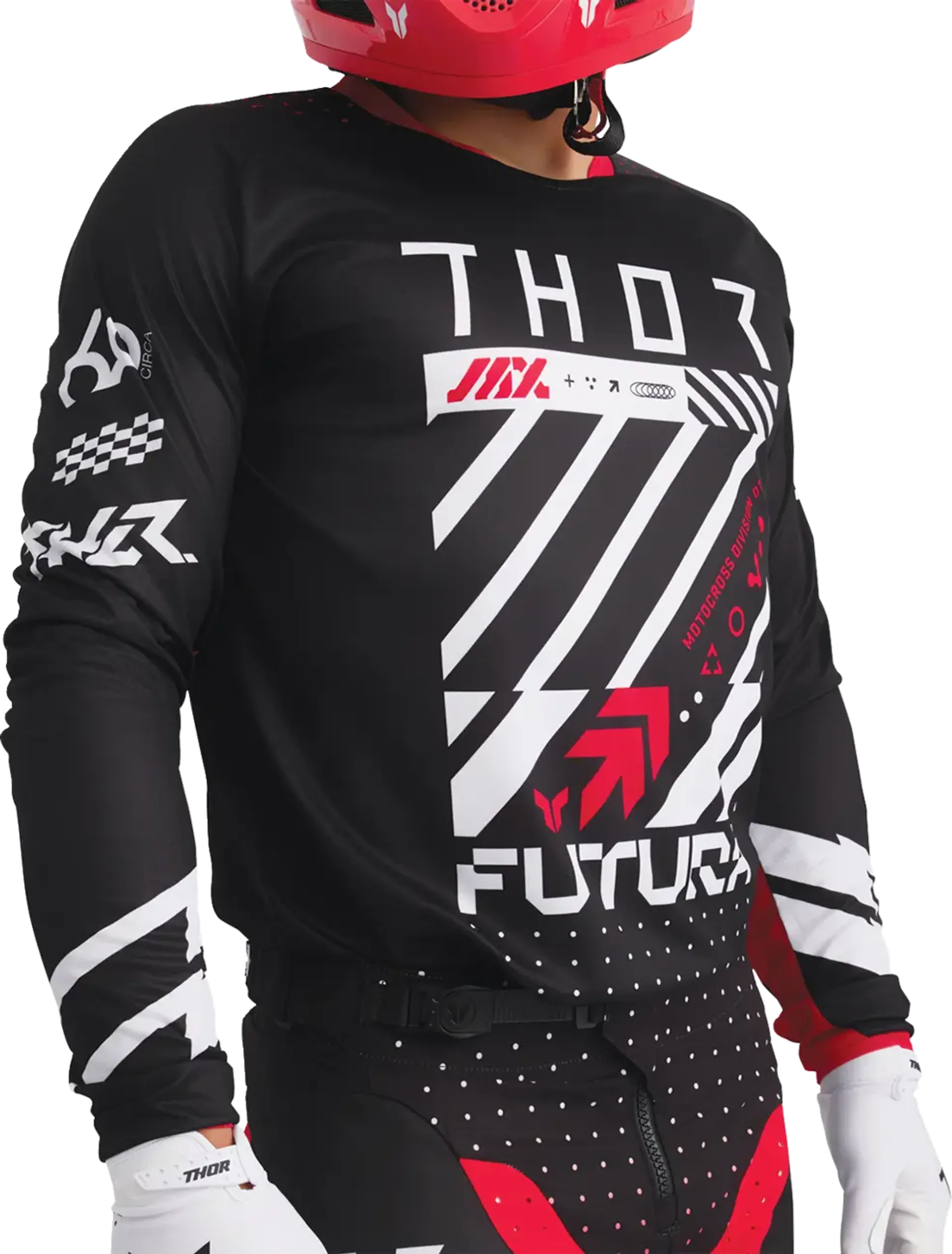 Thor Launchmode Jersey - Futura Black/Red - Thor