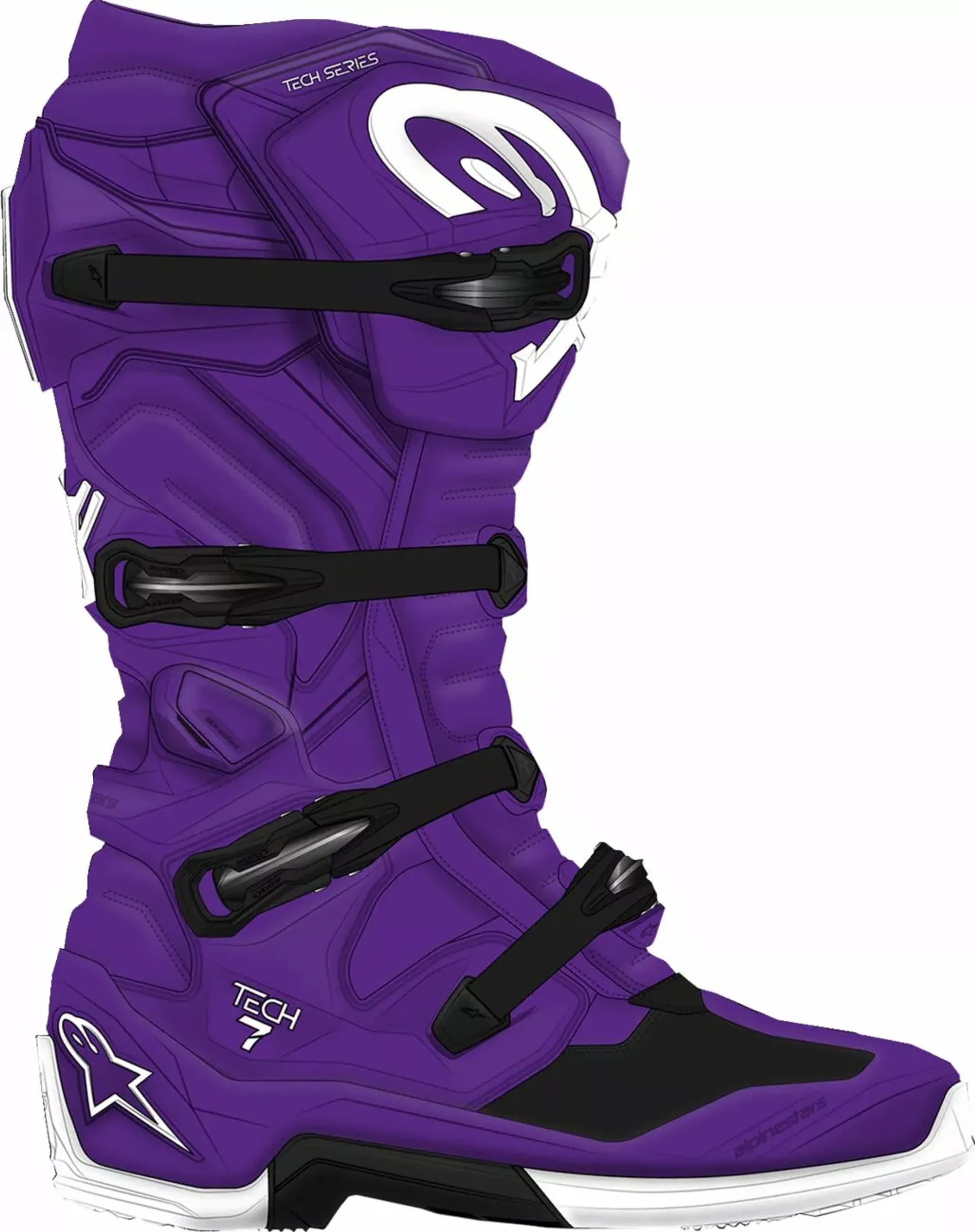 Alpinestars støvler Tech 7 - Lilla - Alpinestars