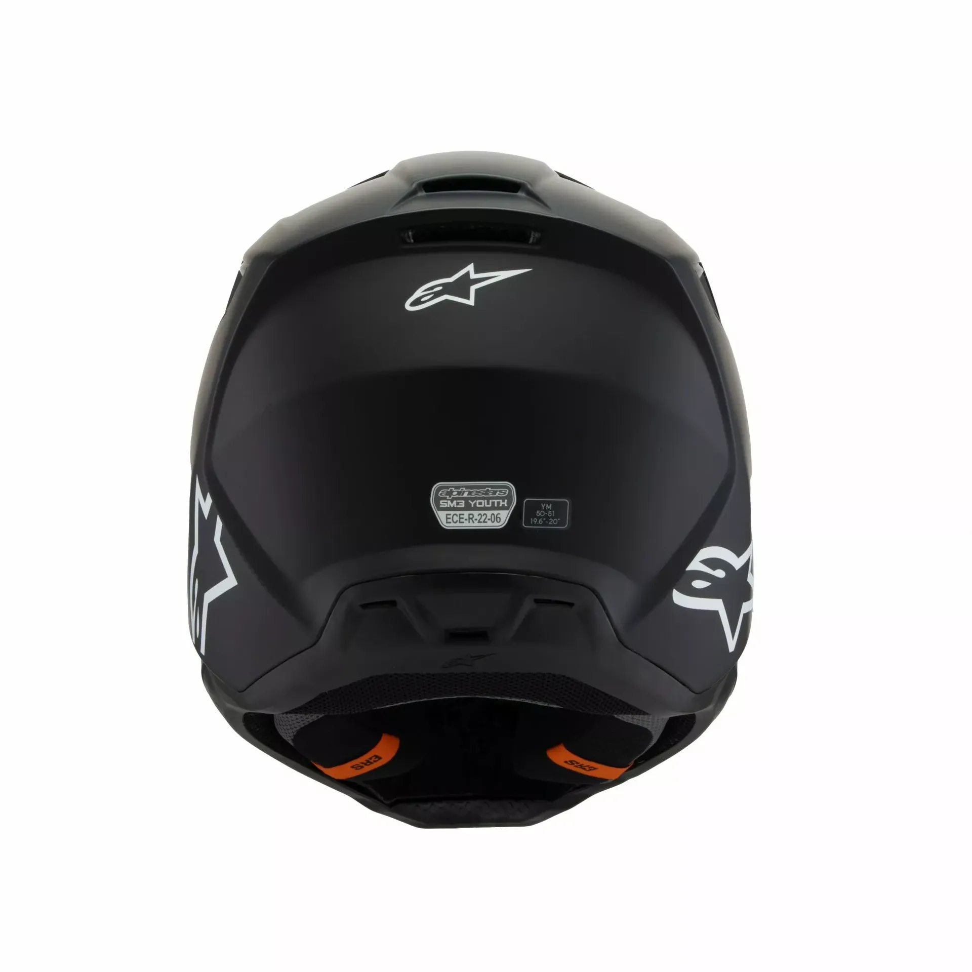 Alpinestars SM3 Børnehjelm - Solid sort - Alpinestars