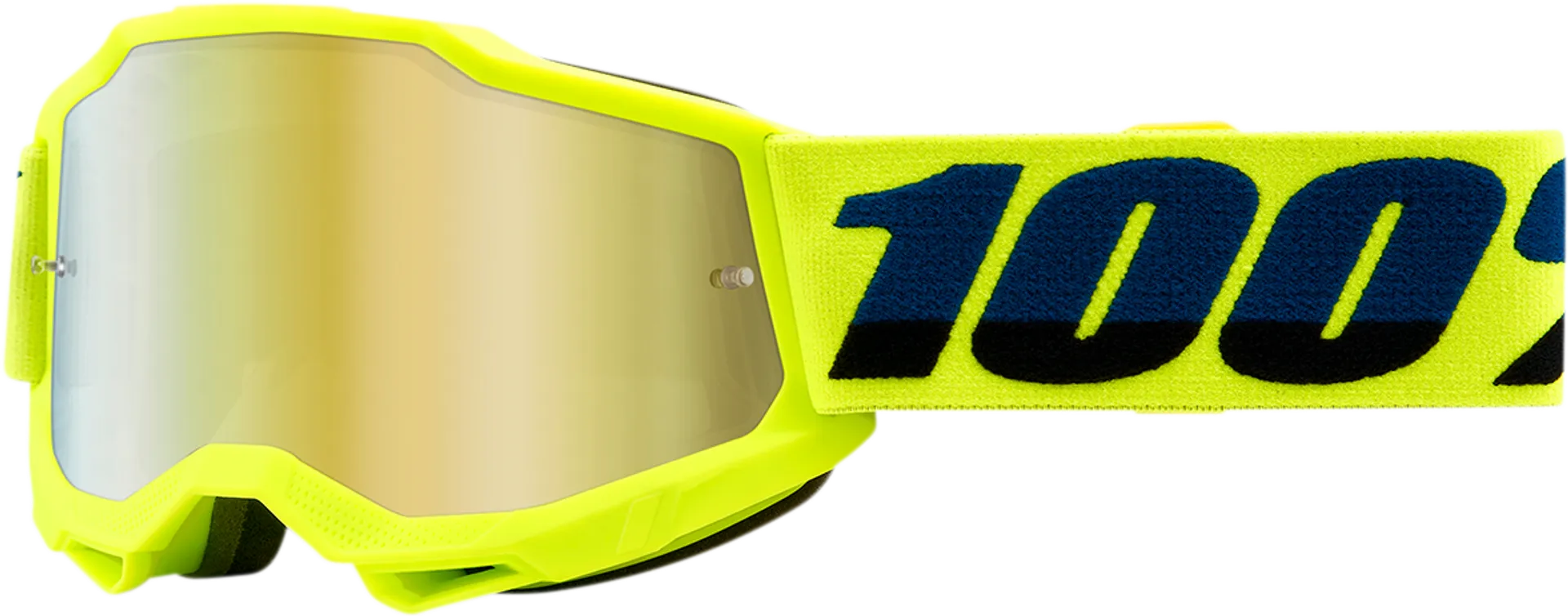 100% Accuri 2 Youth Neon / Mirror Gold - 100% - Motocross Parts