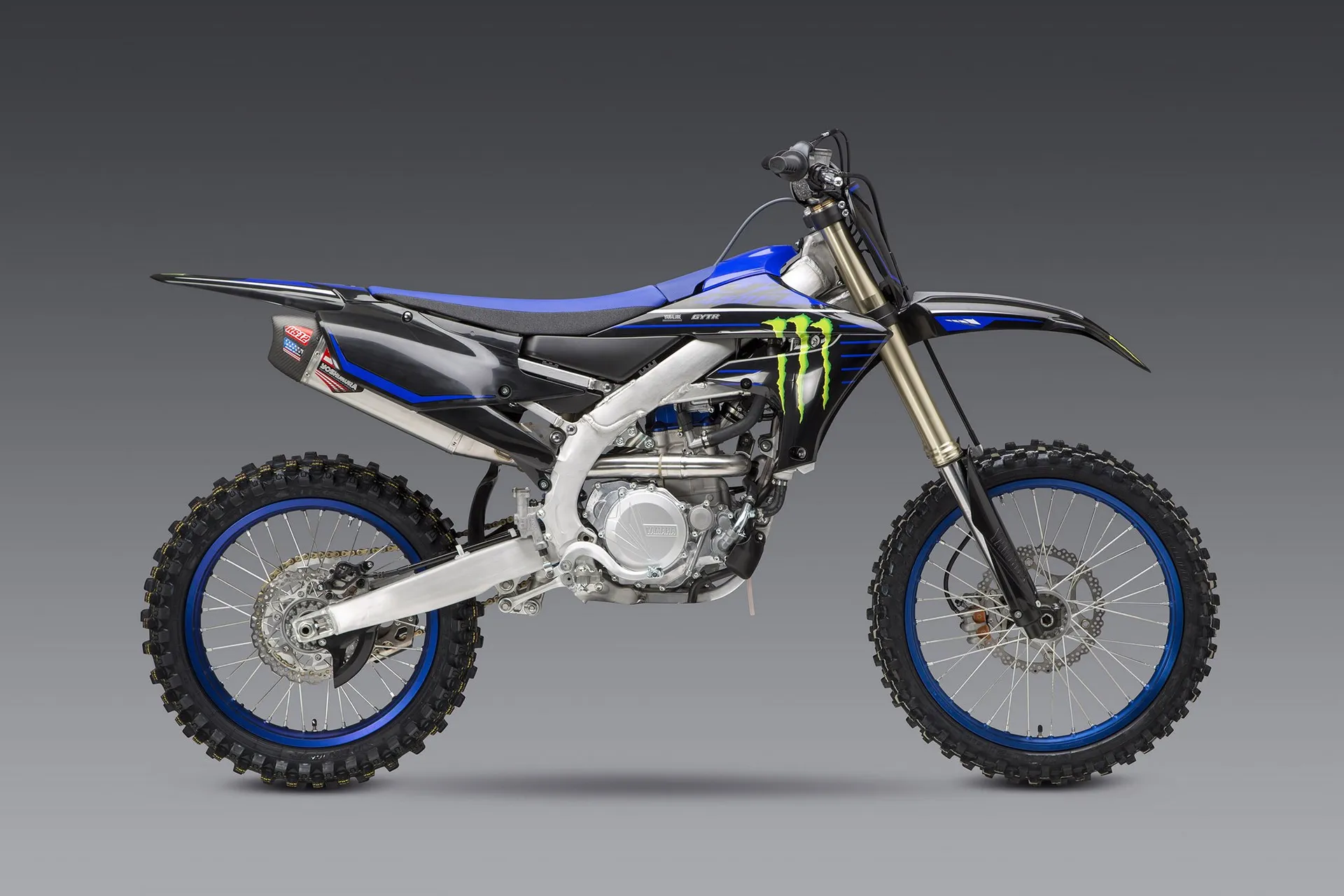 Yoshimura YZ450F 20-21 RS-12 Rustfri fuld udstødning, med aluminiums lydpotte - Yoshimura