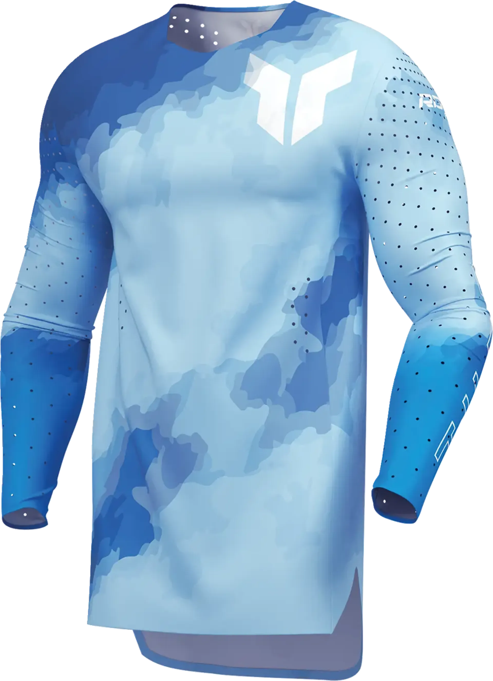 Thor Sportmode Jersey - Carbon Electric Blue/Powder Blue - Thor