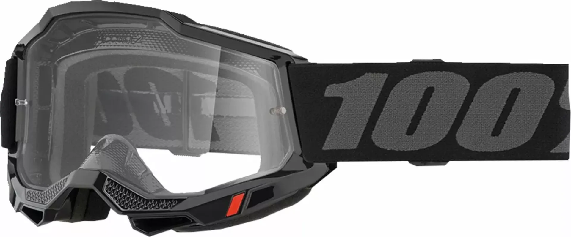 100% Accuri 2 OTG Briller Sort/Klar - 100% - Motocross Parts