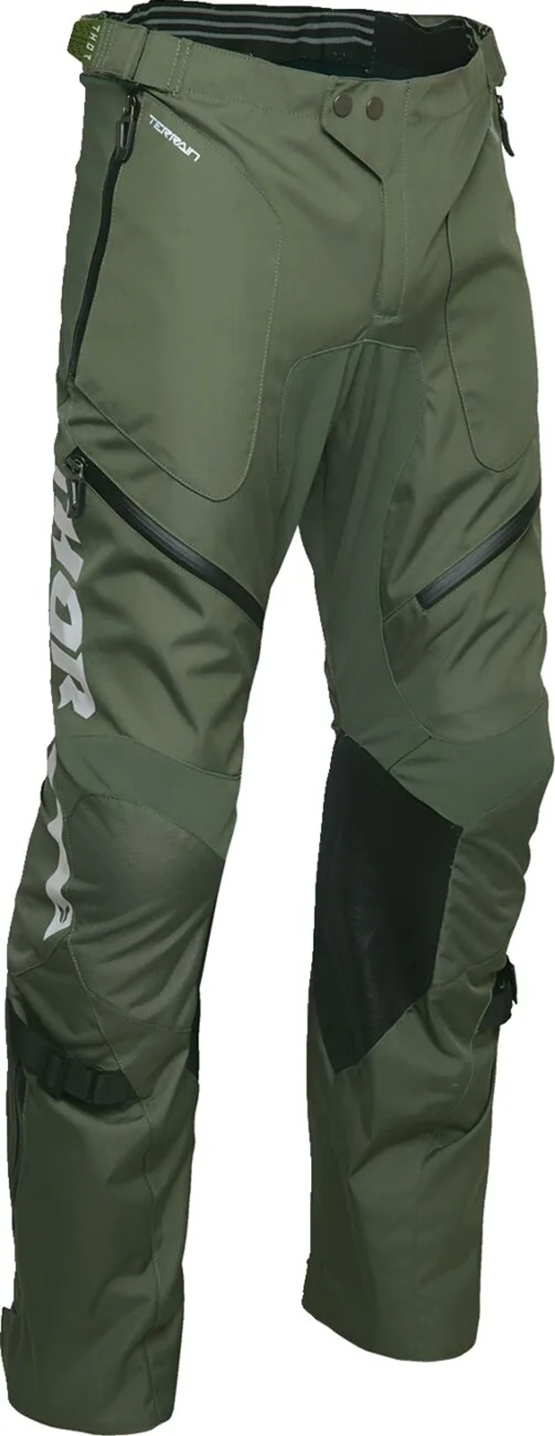 Thor terrain pant - over støvlen - army/charcoal - Thor - Motocross Parts