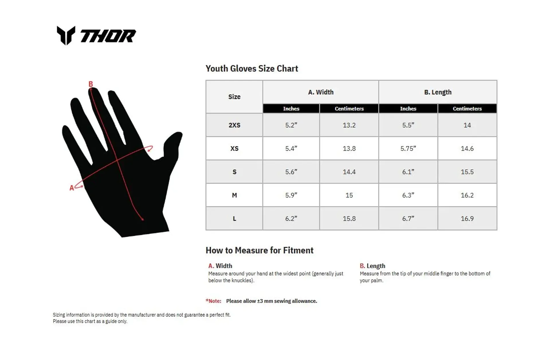 Thor Youth Launchmode-handske - Split Navy - Thor