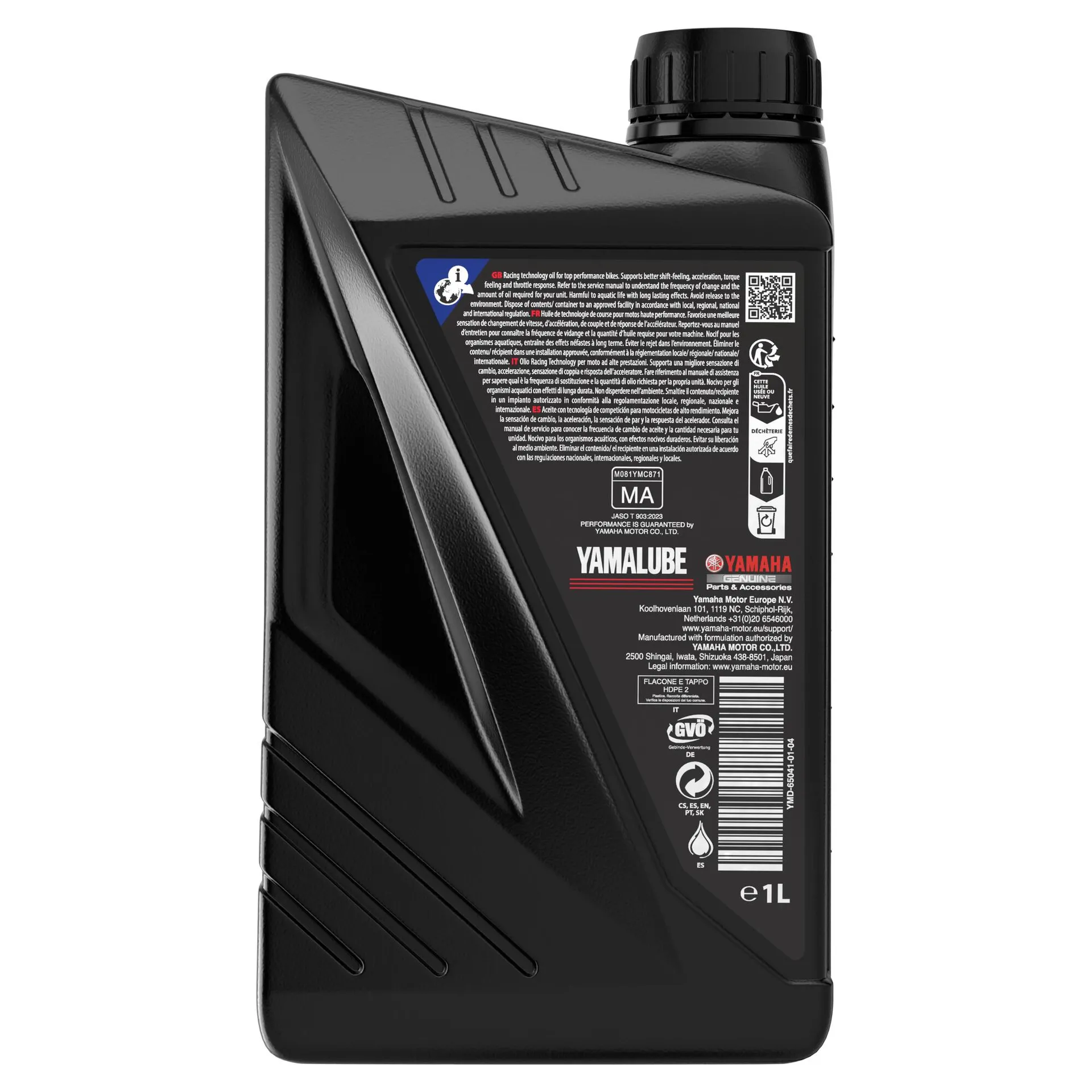 Yamalube RS4 fundsyntetisk olie 15W-50 - Yamalube