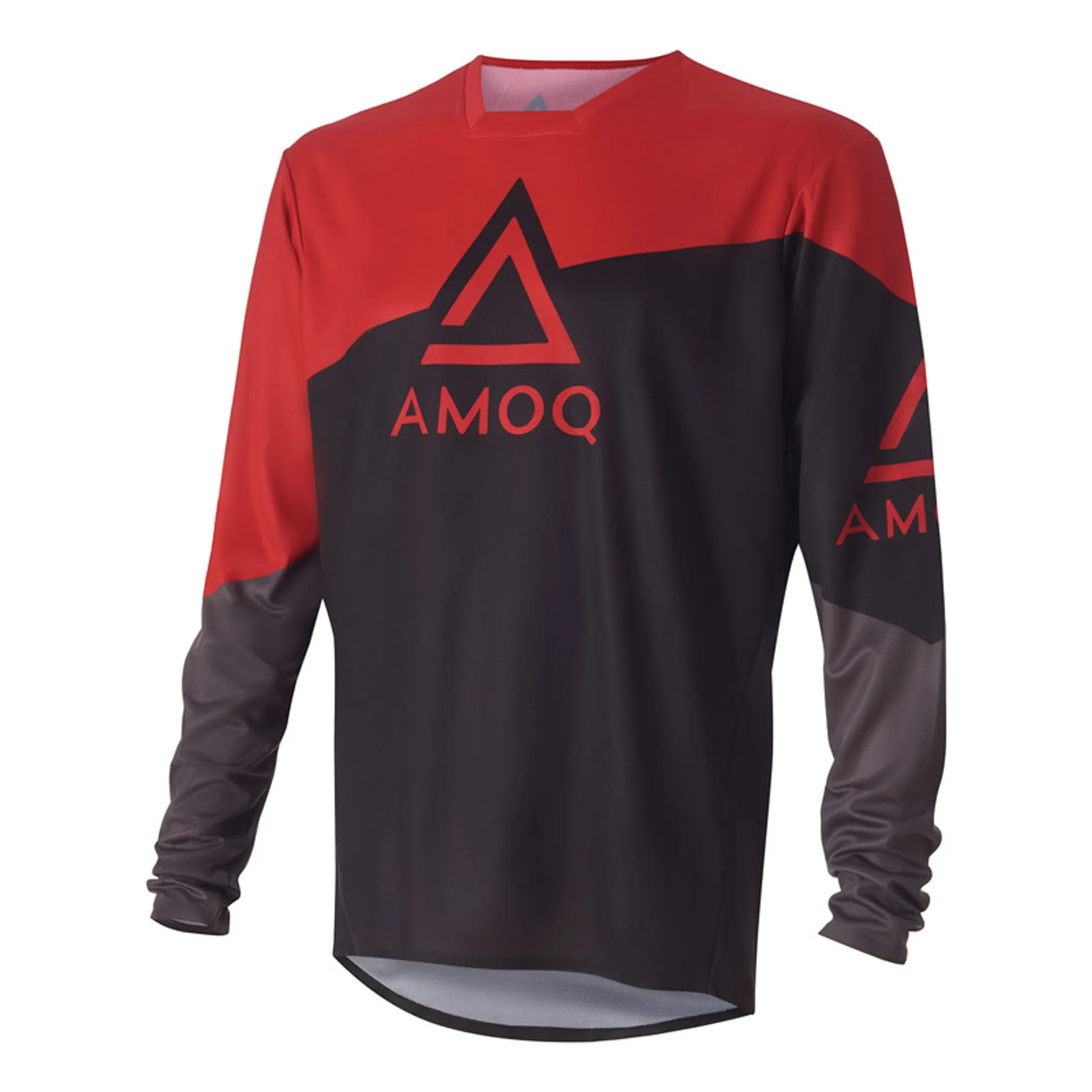 AMOQ Ascent Strive Jersey Sort/Rød - AMOQ - Motocross Parts