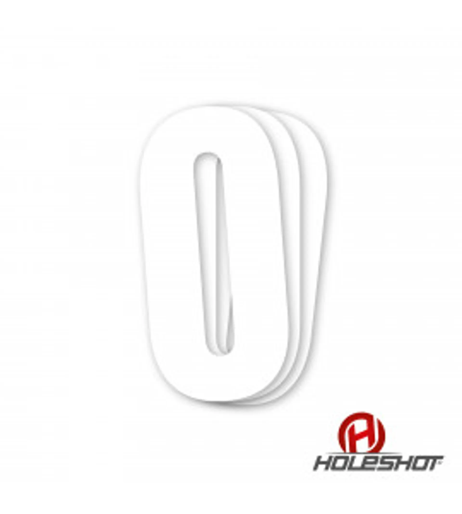 Holeshot numre, enkelte hvid - Holeshot - Motocross Parts
