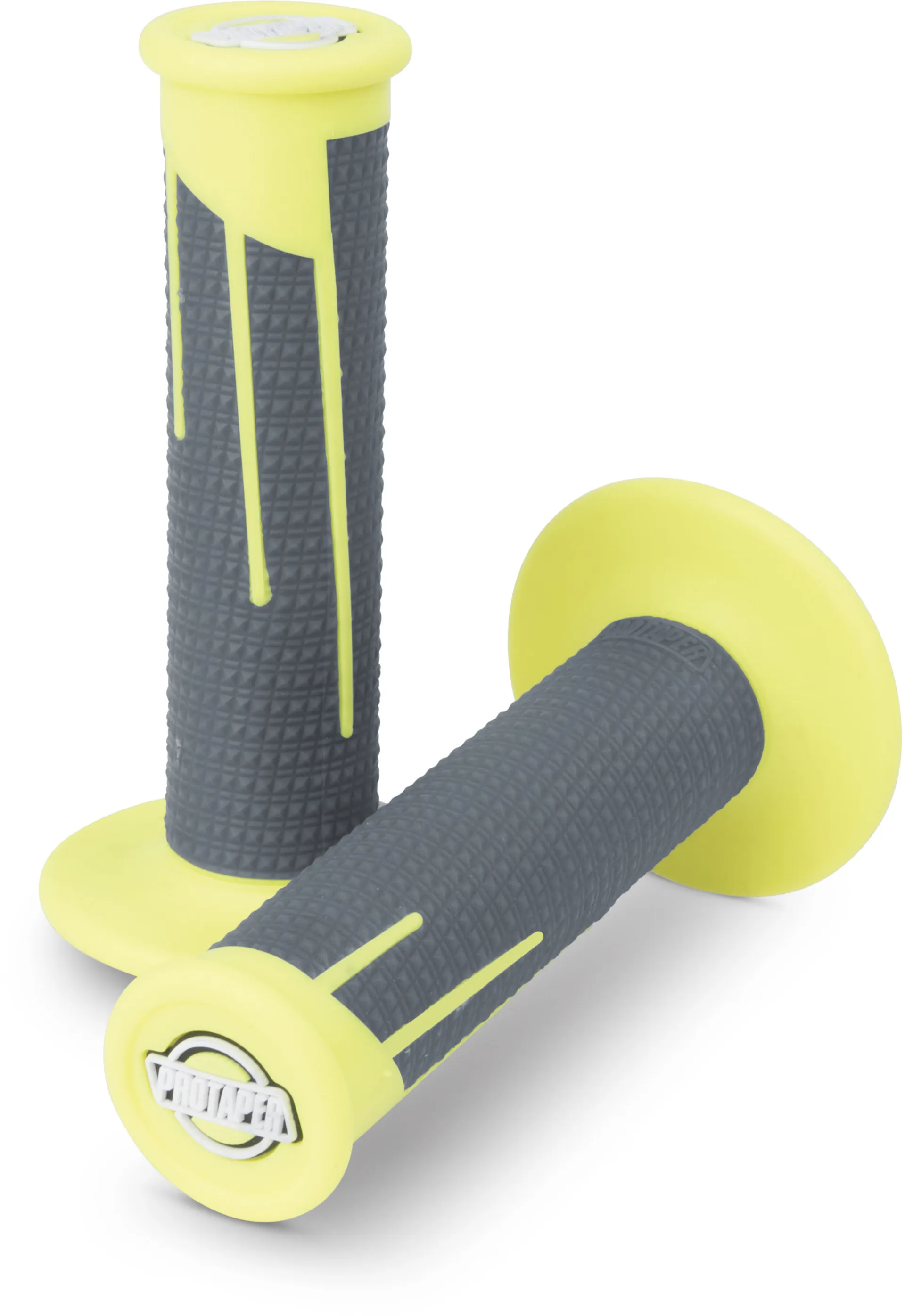 Protaper Grips Clampon Full Diamond Neon Yellow/Dark Grey - Pro Taper - Motocross Parts