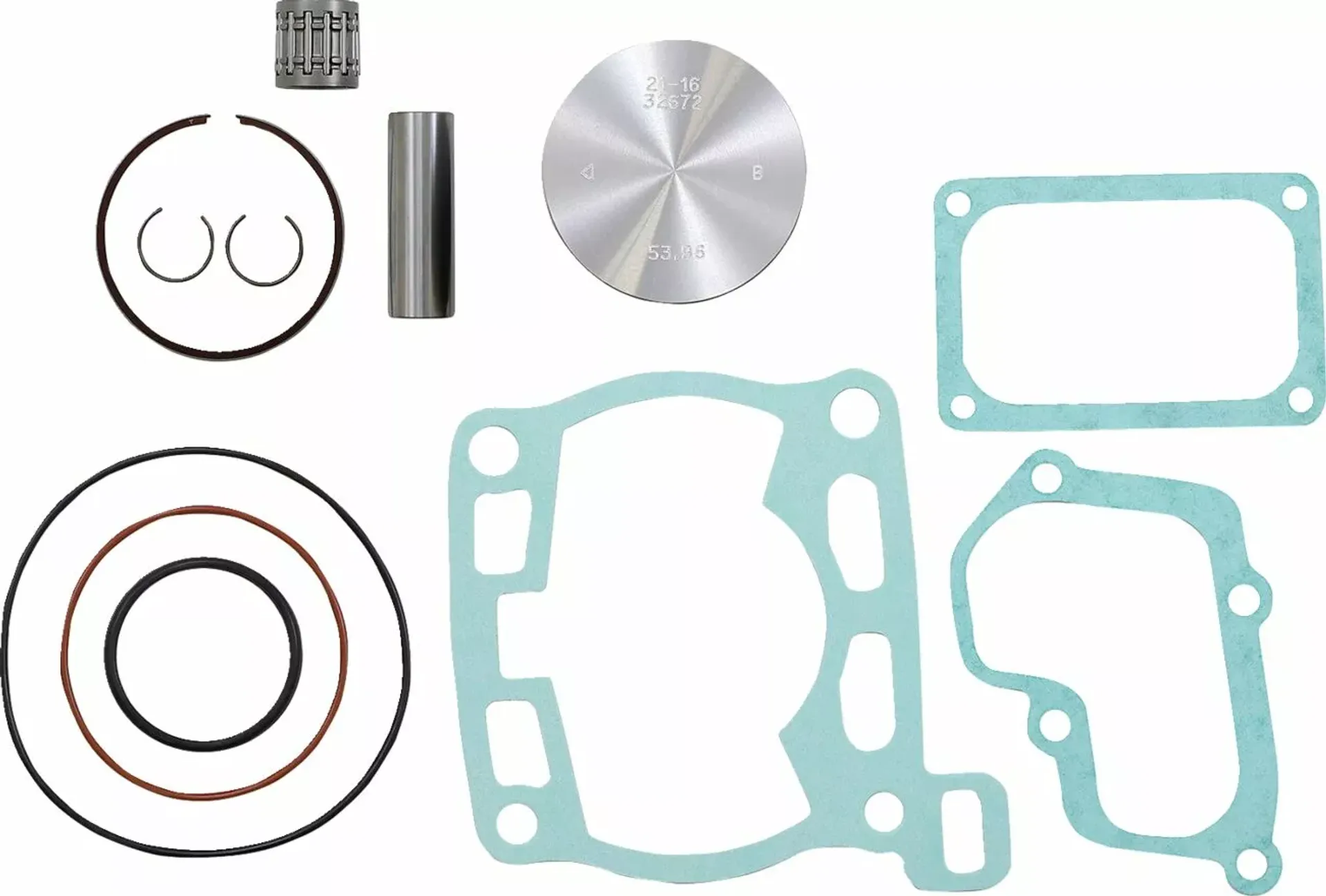Vertex Top End Piston Kit Cast Replica for 2-Stroke PISTON Yamaha YZ85 2002-... - Vertex - Motocross Parts