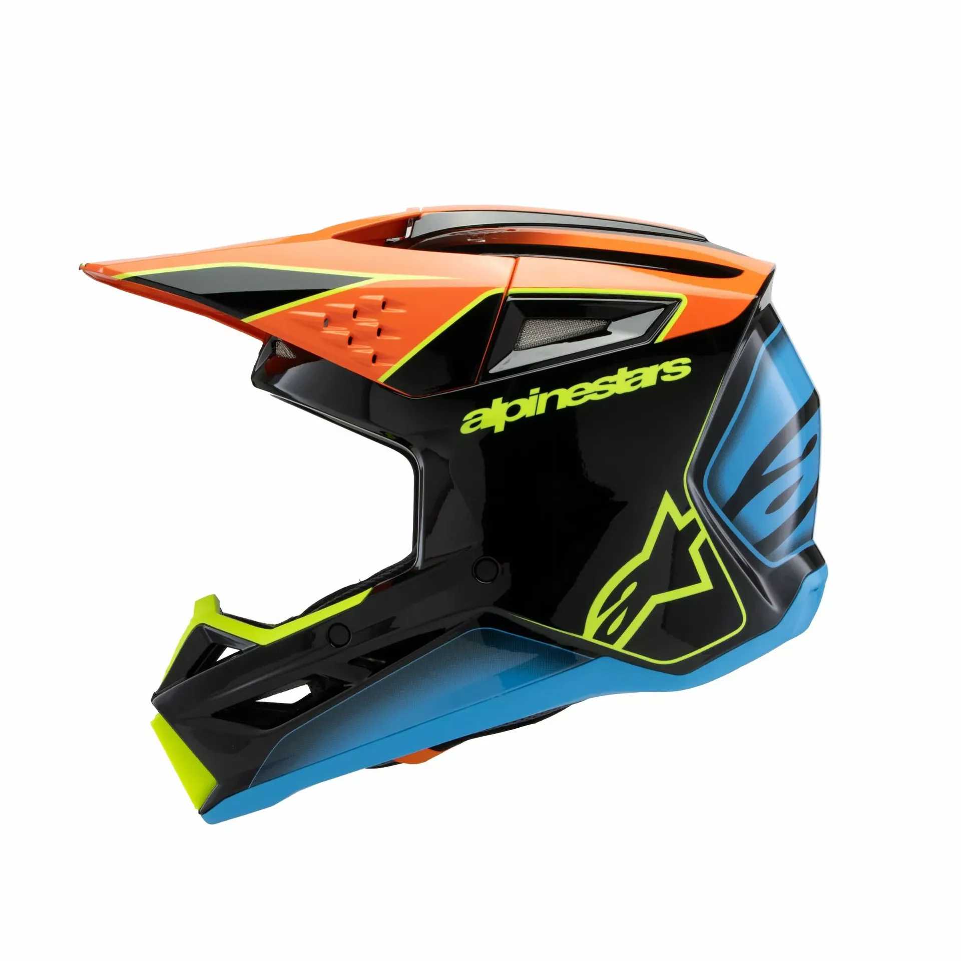 Alpinestars SM3 Børnehjelm - Fray sort/orange/gul - Alpinestars