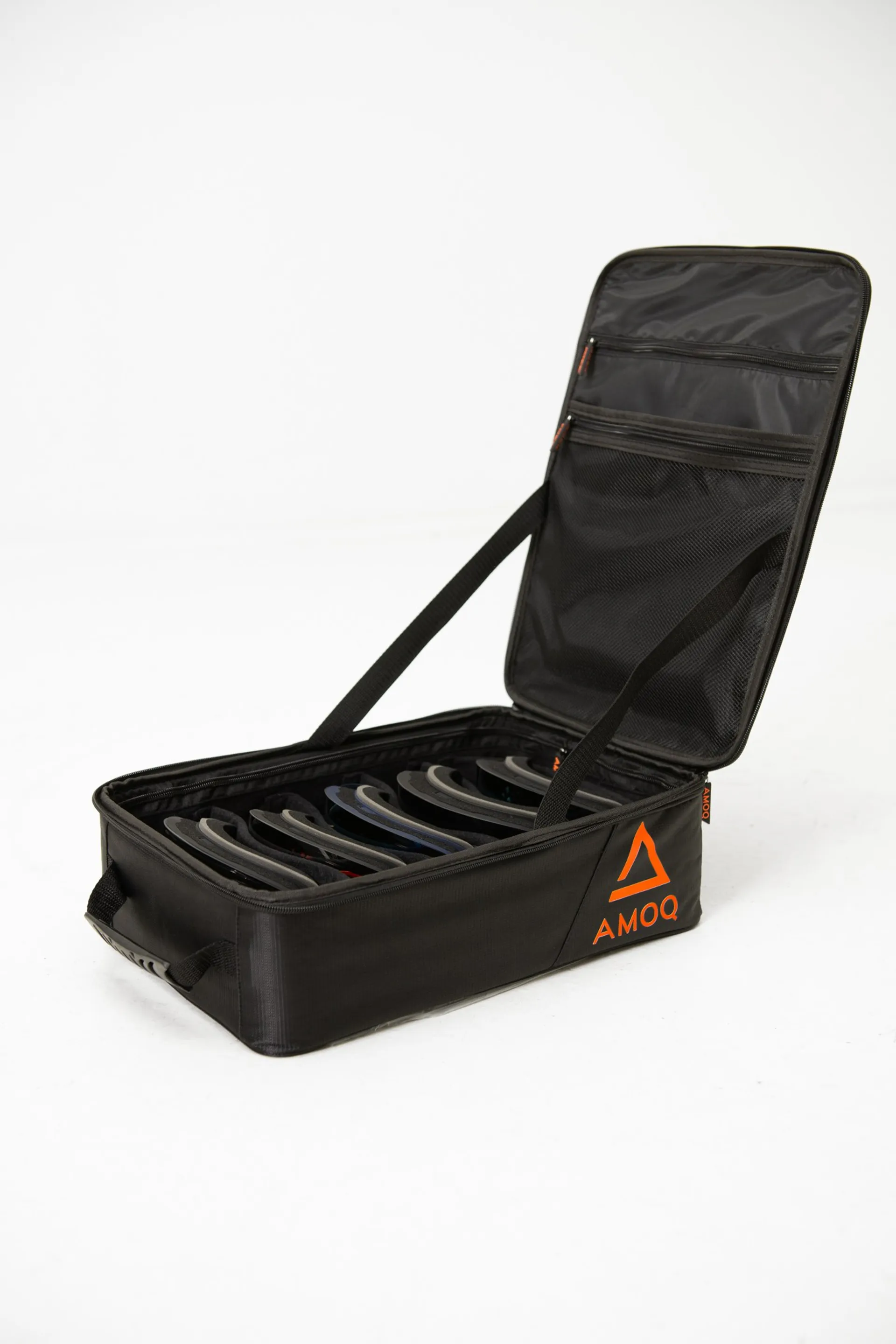 AMOQ Hardshell Goggle Bag Black/Orange - AMOQ