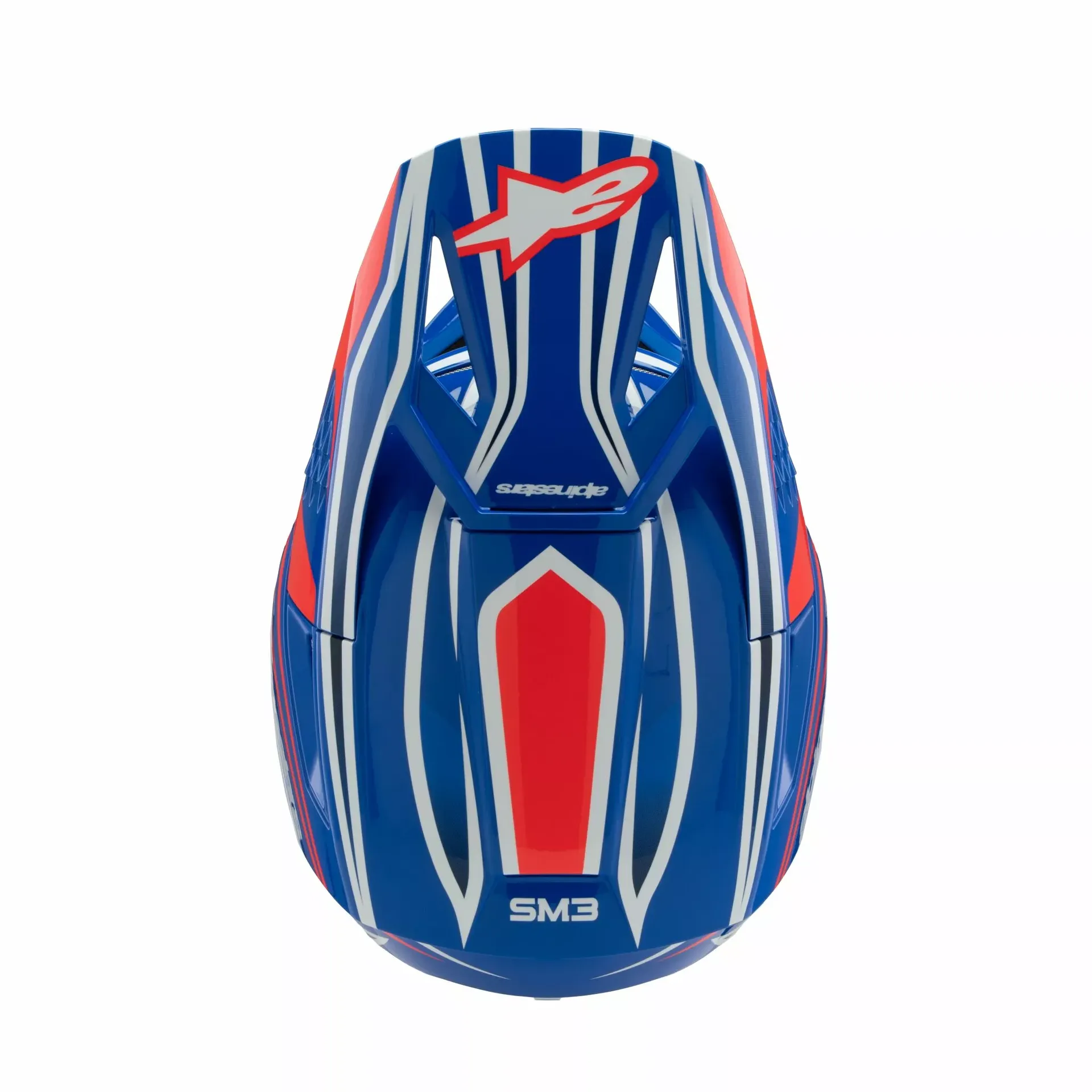 Alpinestars SM3 Børnehjelm – Wurx blå/rød/hvid/sort - Alpinestars